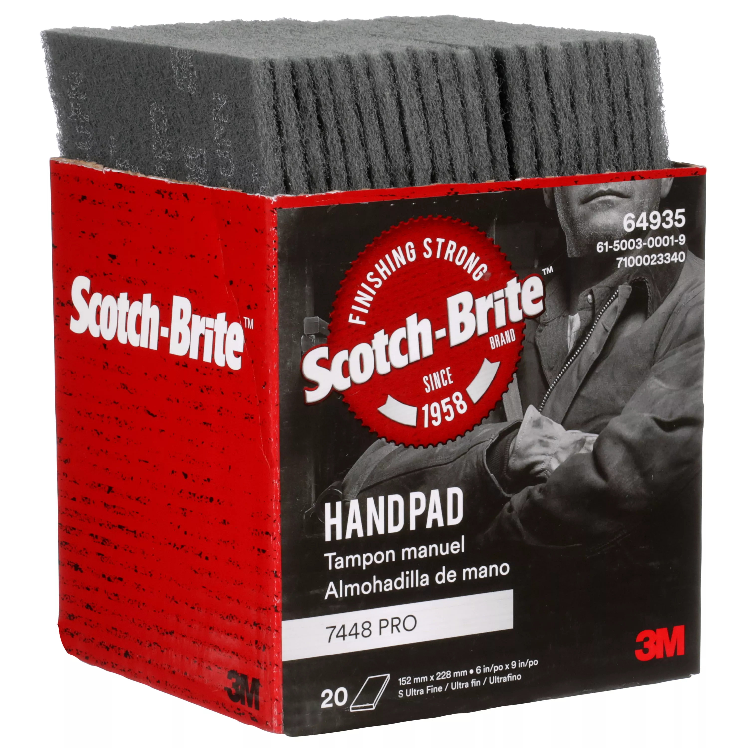 UPC 00048011649351 | Scotch-Brite™ Hand Pad 7448 Pro