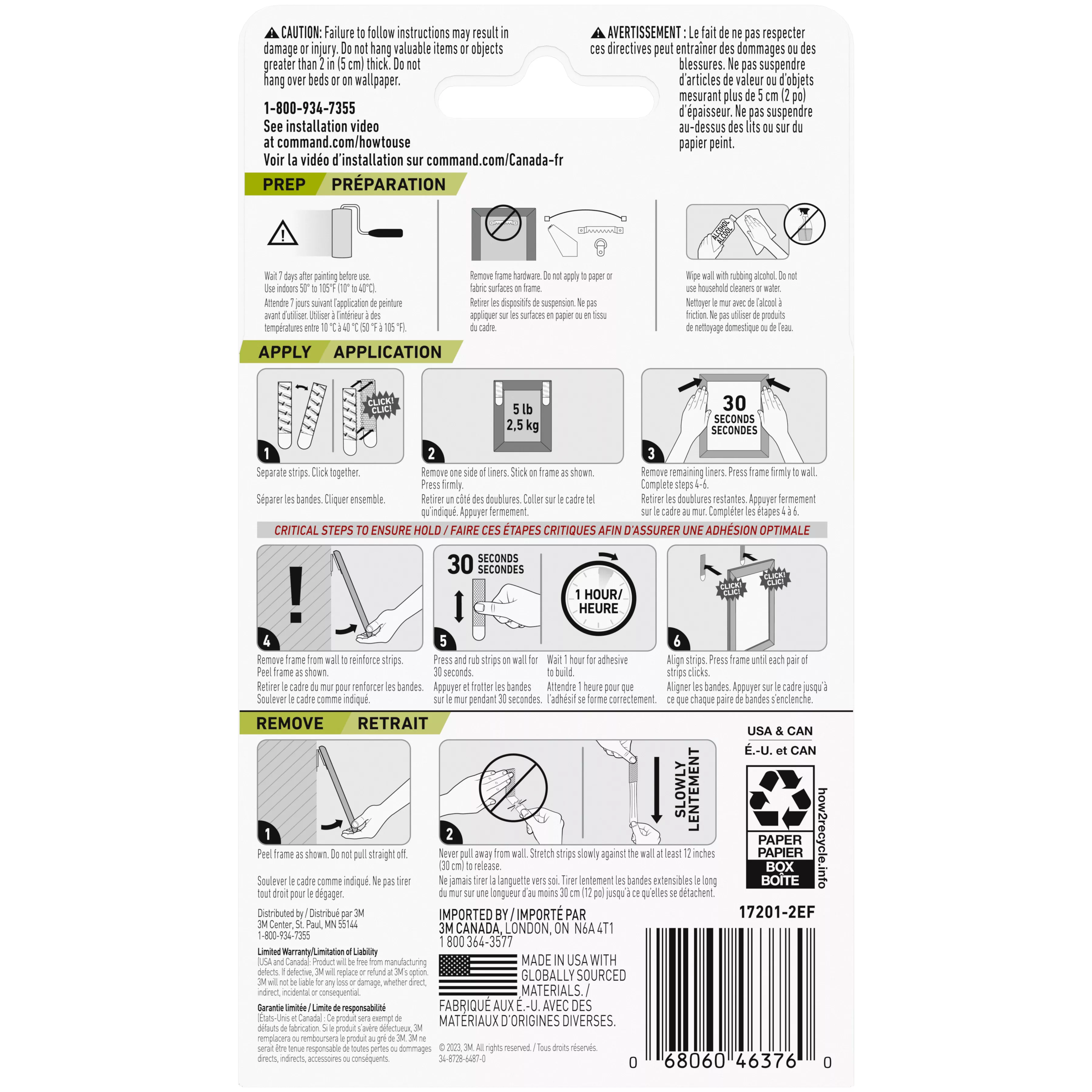 SKU 7100205660 | Command® Medium Picture Hanging Strips 17201-S132NA