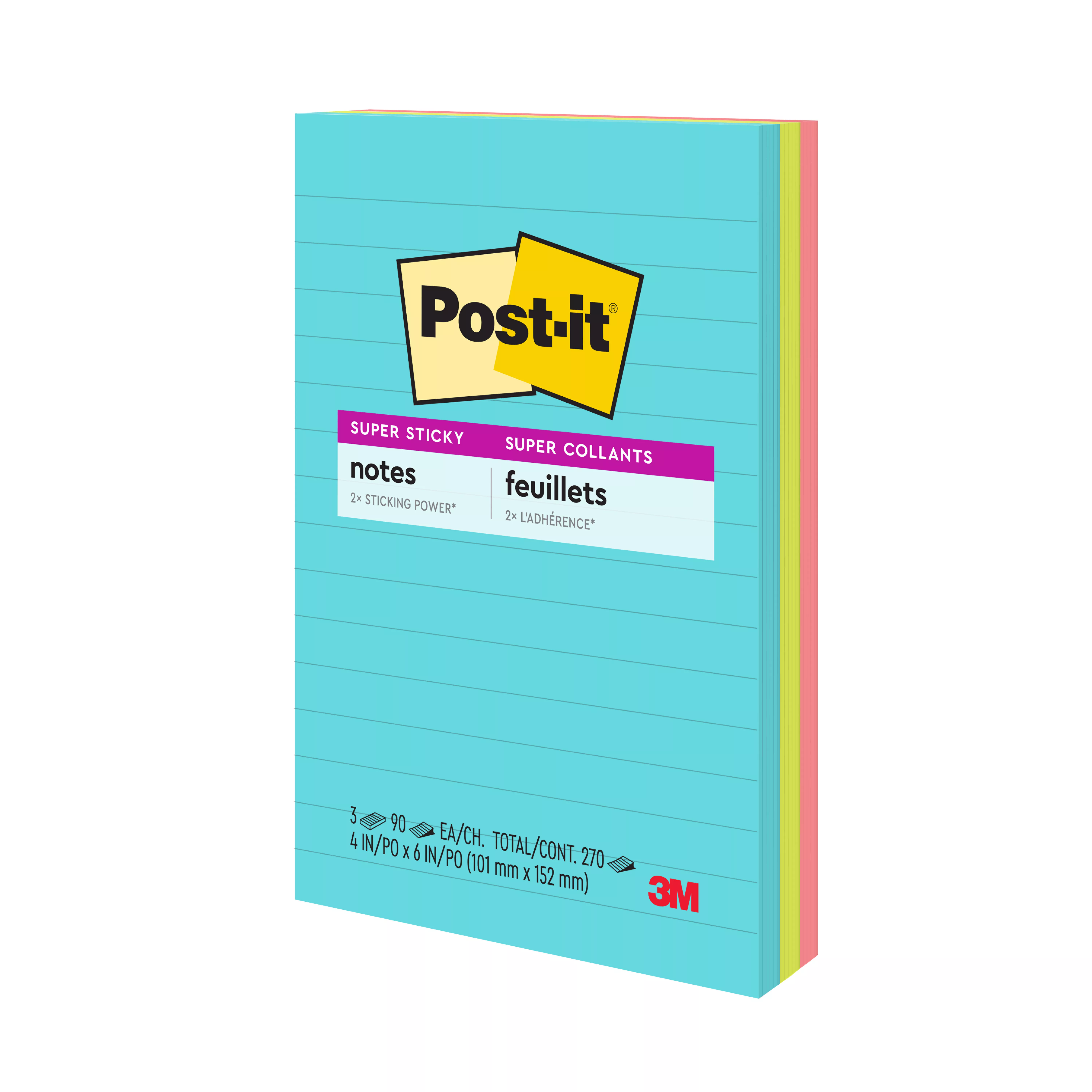 SKU 7100230246 | Post-it® Super Sticky Notes 660-3SSMIA