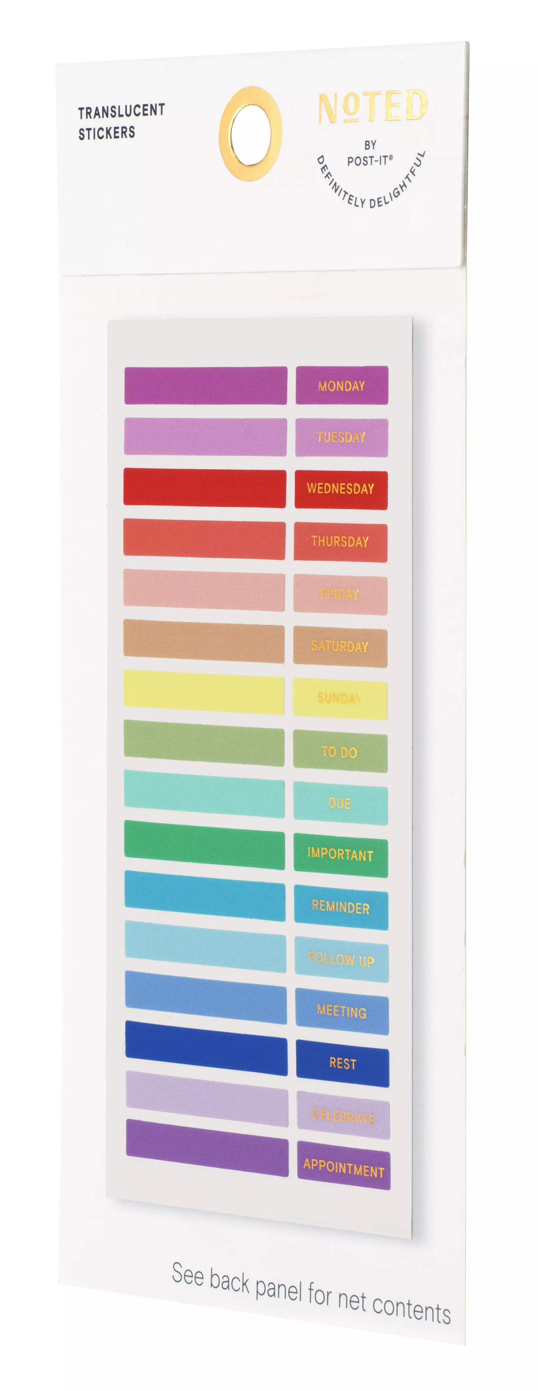 SKU 7100324766 | Post-it® Translucent Stickers NTD9-TS-1