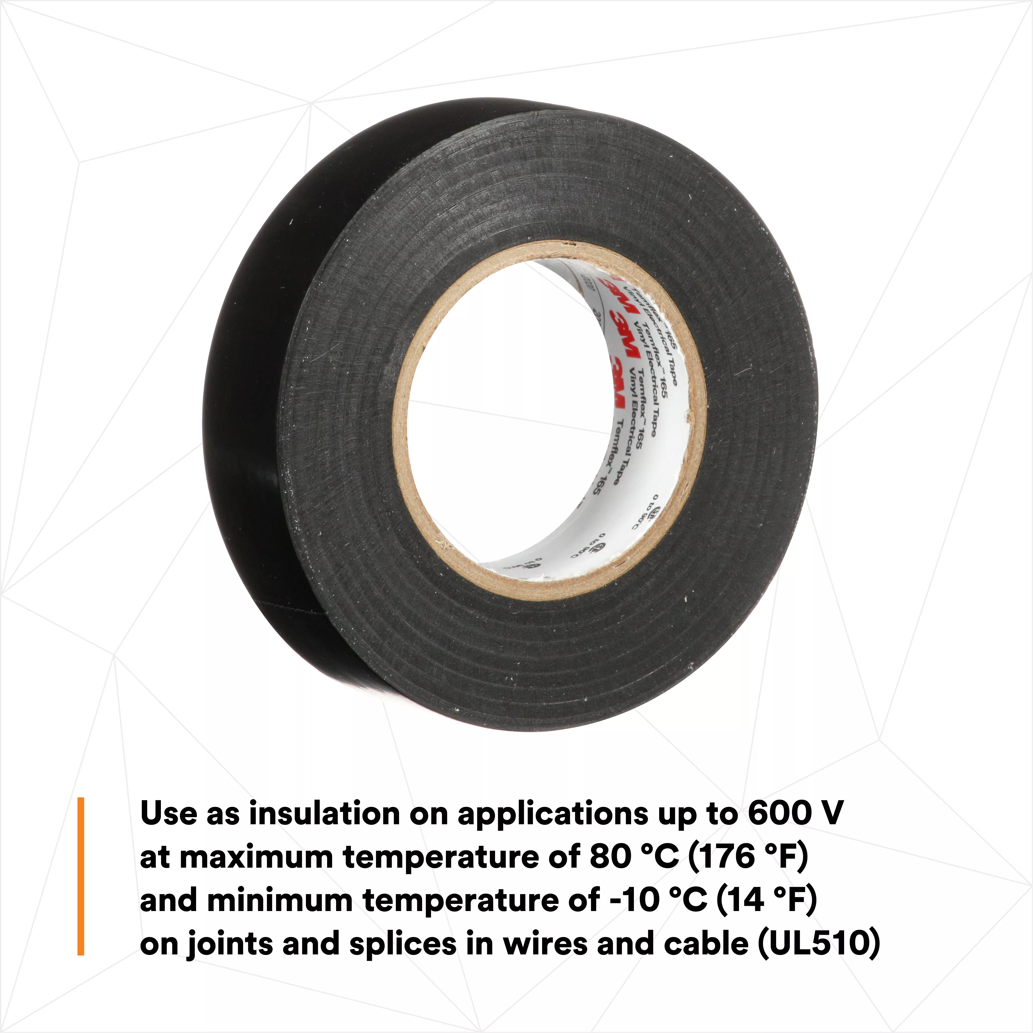 SKU 7100169254 | 3M™ Temflex™ Vinyl Electrical Tape 165