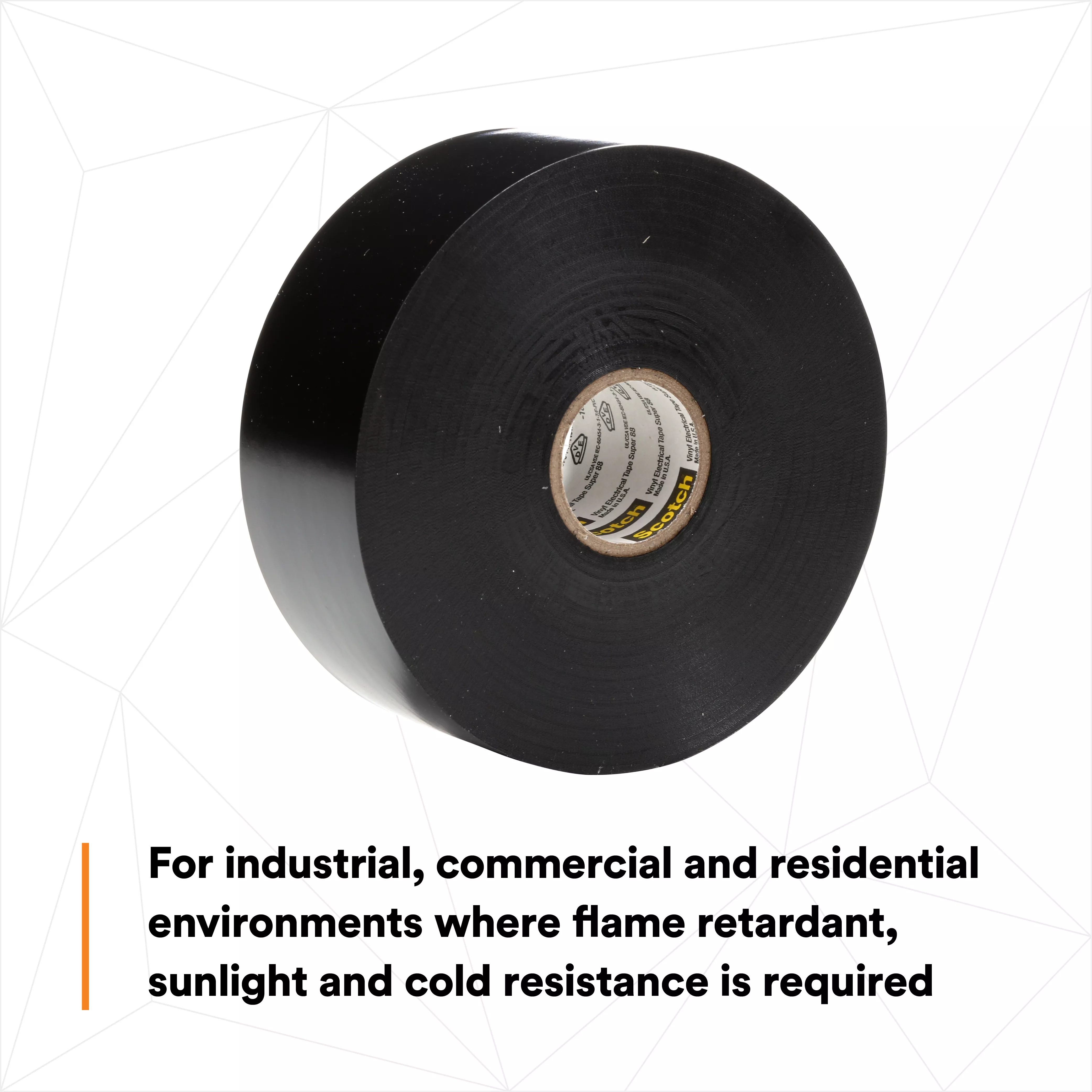 SKU 7000031459 | Scotch® Vinyl Electrical Tape Super 88