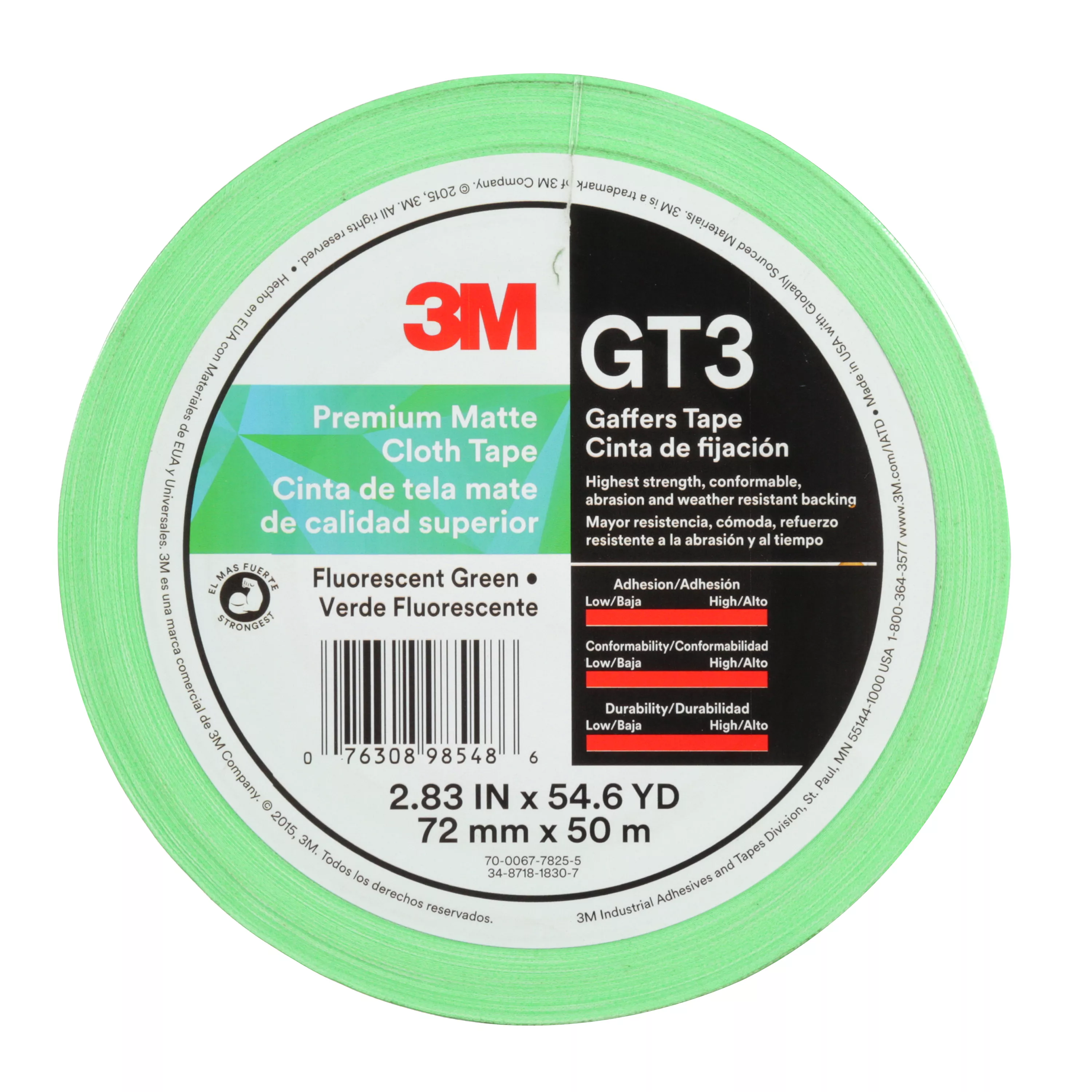 SKU 7010336141 | 3M™ Premium Matte Cloth (Gaffers) Tape GT3