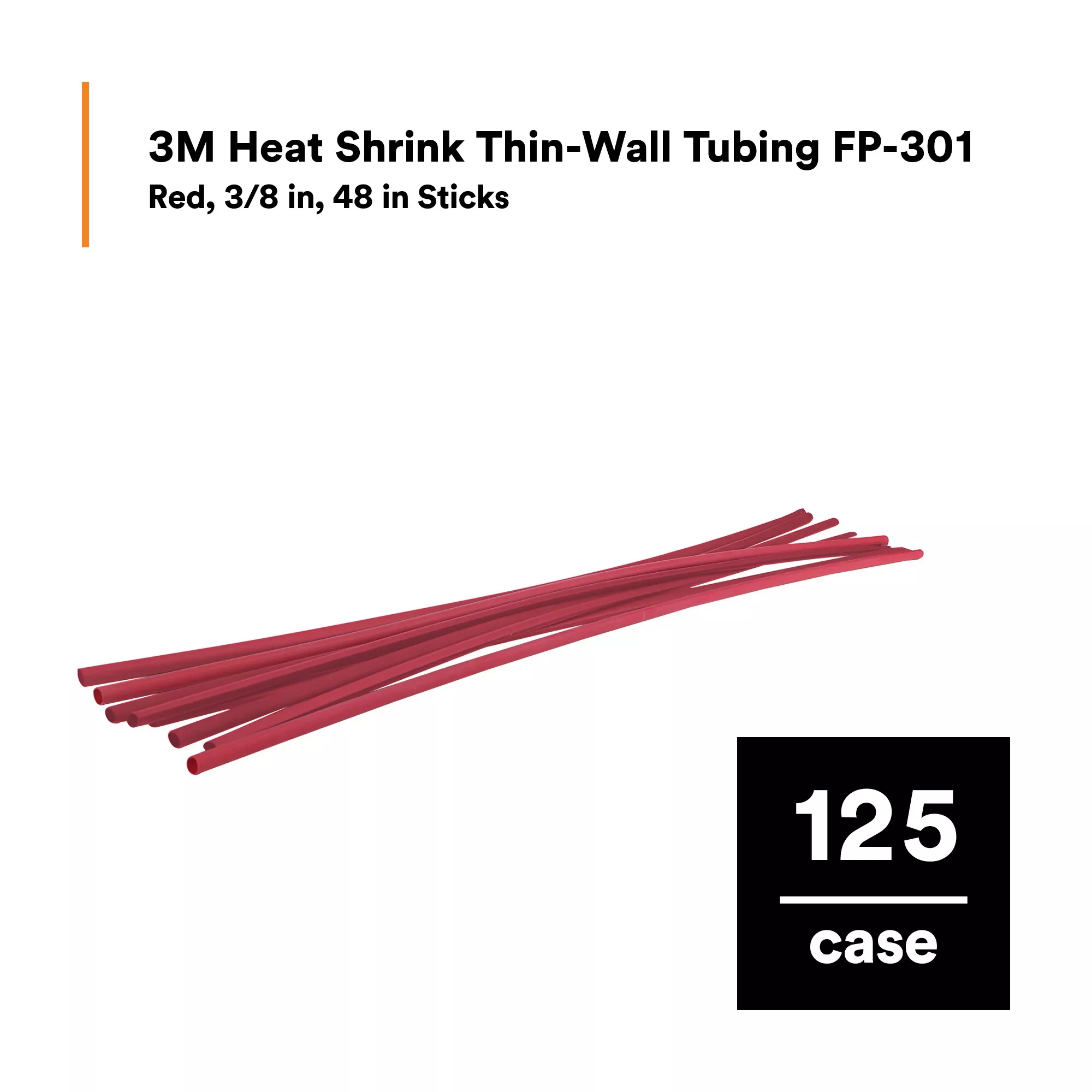 SKU 7010320996 | 3M™ Heat Shrink Thin-Wall Tubing FP-301-3/8-48