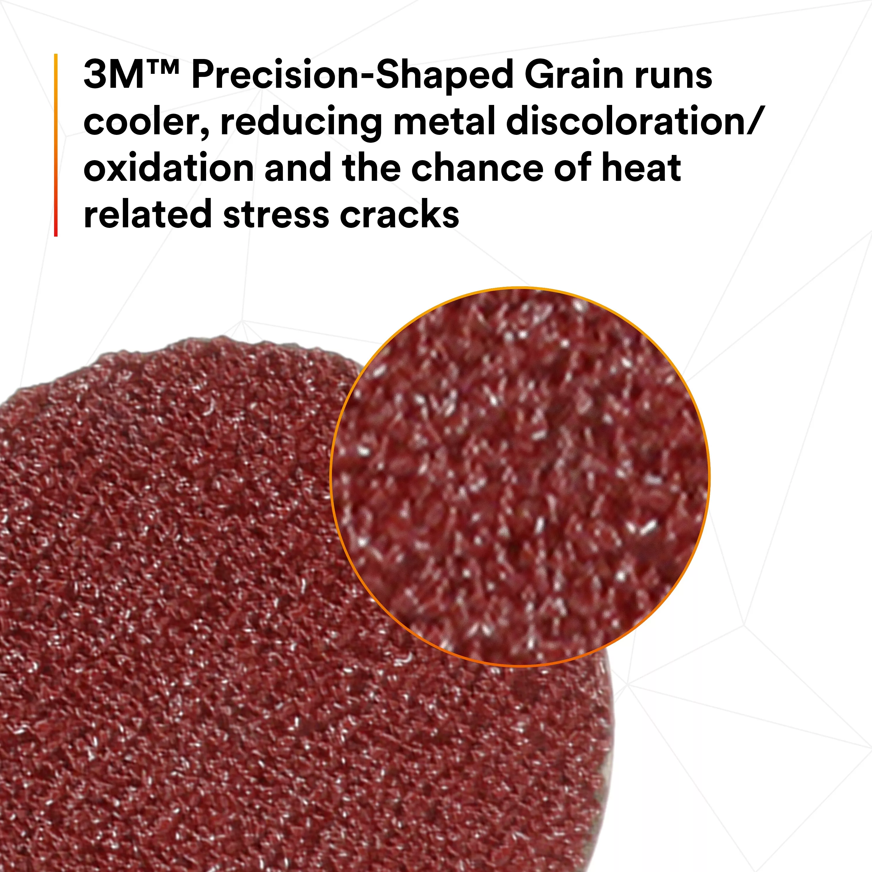 SKU 7000118432 | 3M™ Cubitron™ II Roloc™ Fibre Disc 982C