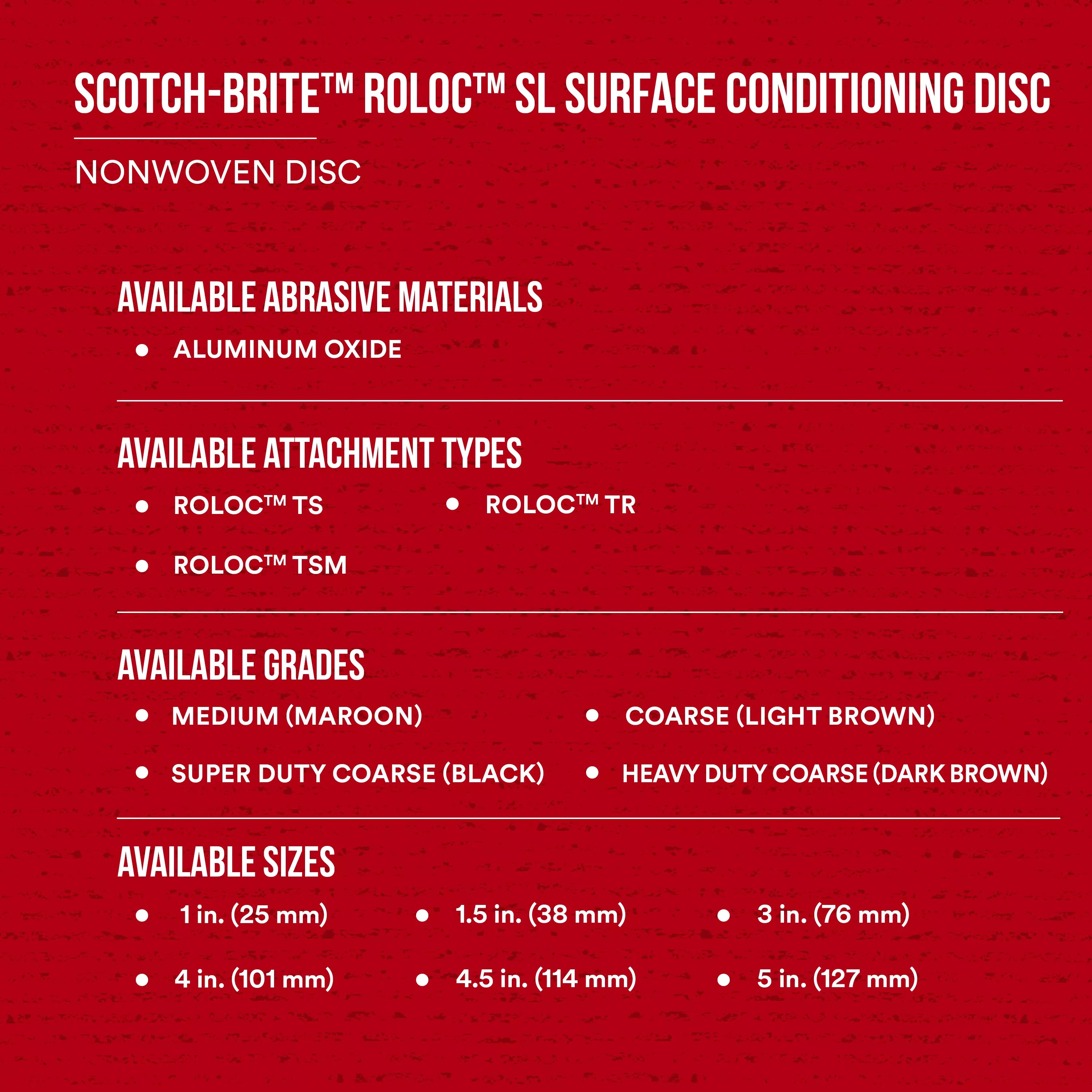 SKU 7010329293 | Scotch-Brite™ Roloc™ SL Surface Conditioning Disc