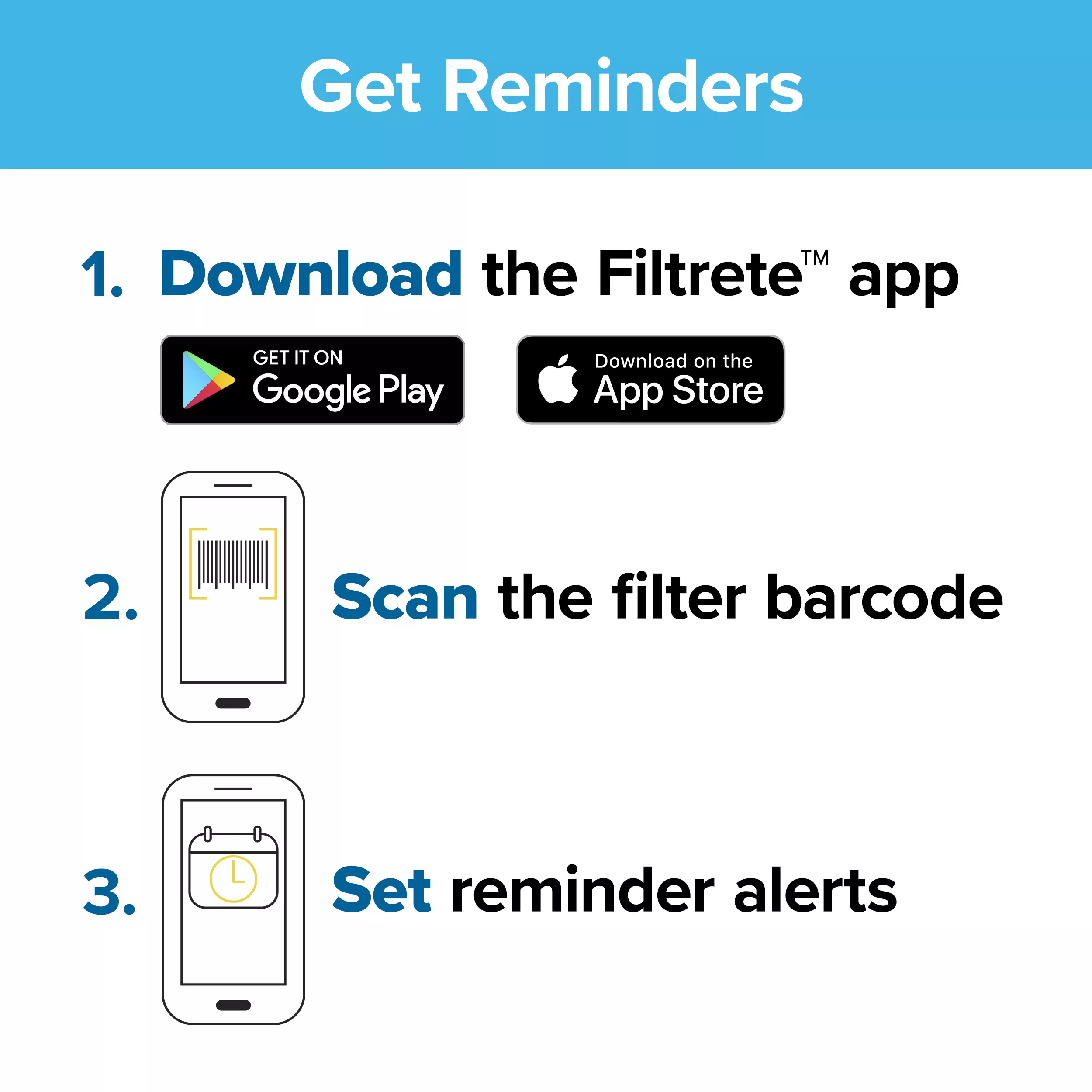 SKU 7100140696 | Filtrete™ Basic Pleated Air Filter