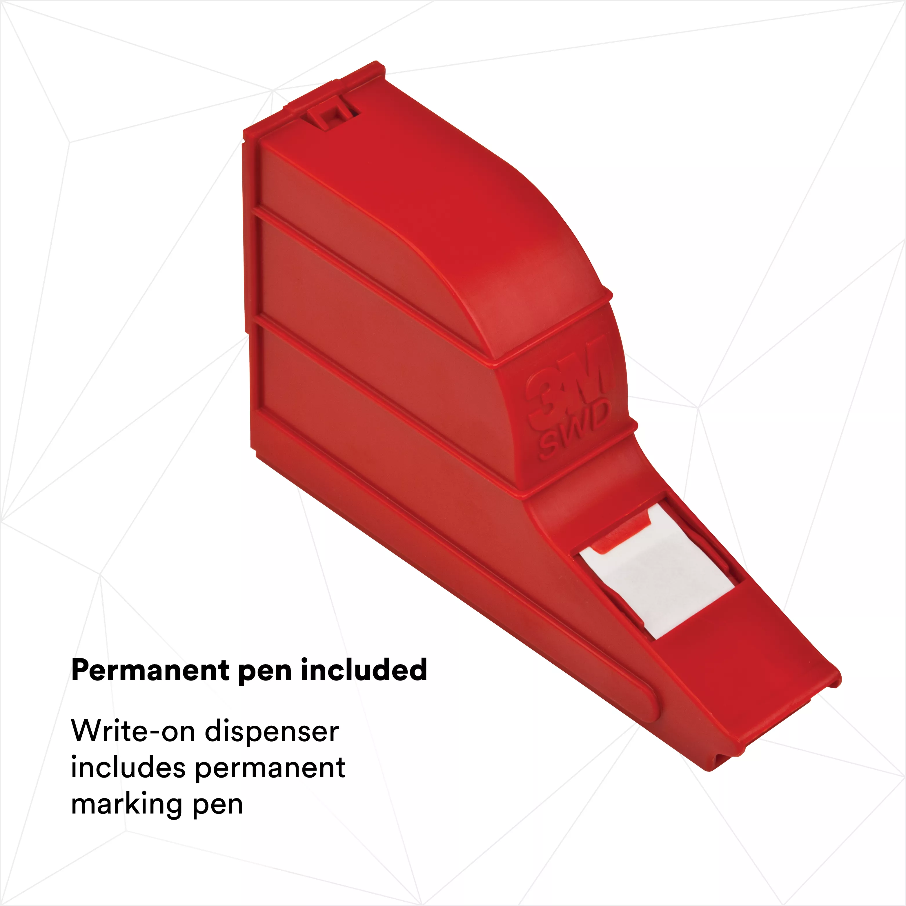 SKU 7000031501 | 3M™ ScotchCode™ Wire Marker Write-On Dispenser with Tape and Pen SWD