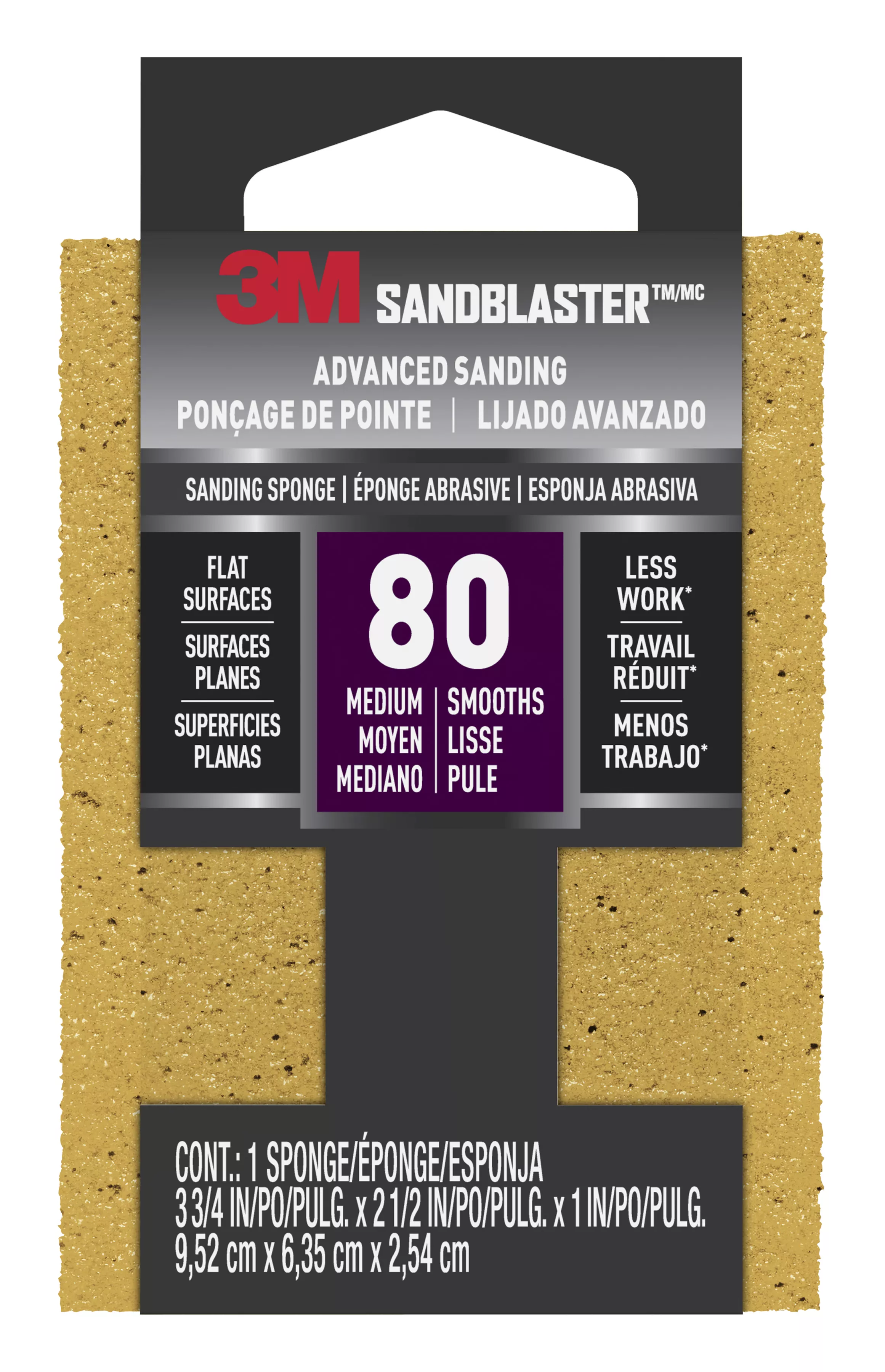 SKU 7100268024 | 3M™ SandBlaster™ Advanced Sanding Sanding Sponge 20908-80