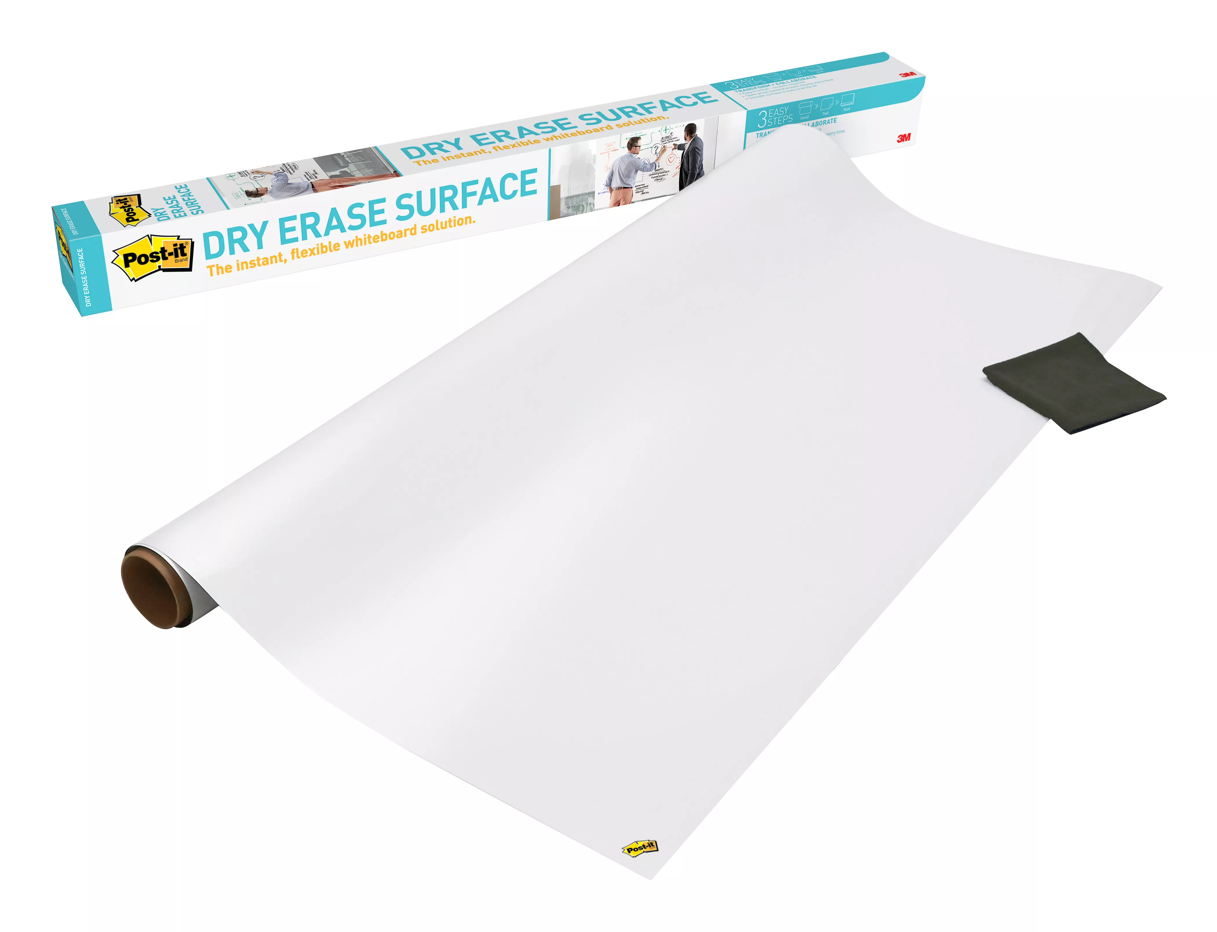 Post-it® Super Sticky Dry Erase Surface DEF4x3, 3 ft x 4 ft (91.4 cm x 1.21 m)