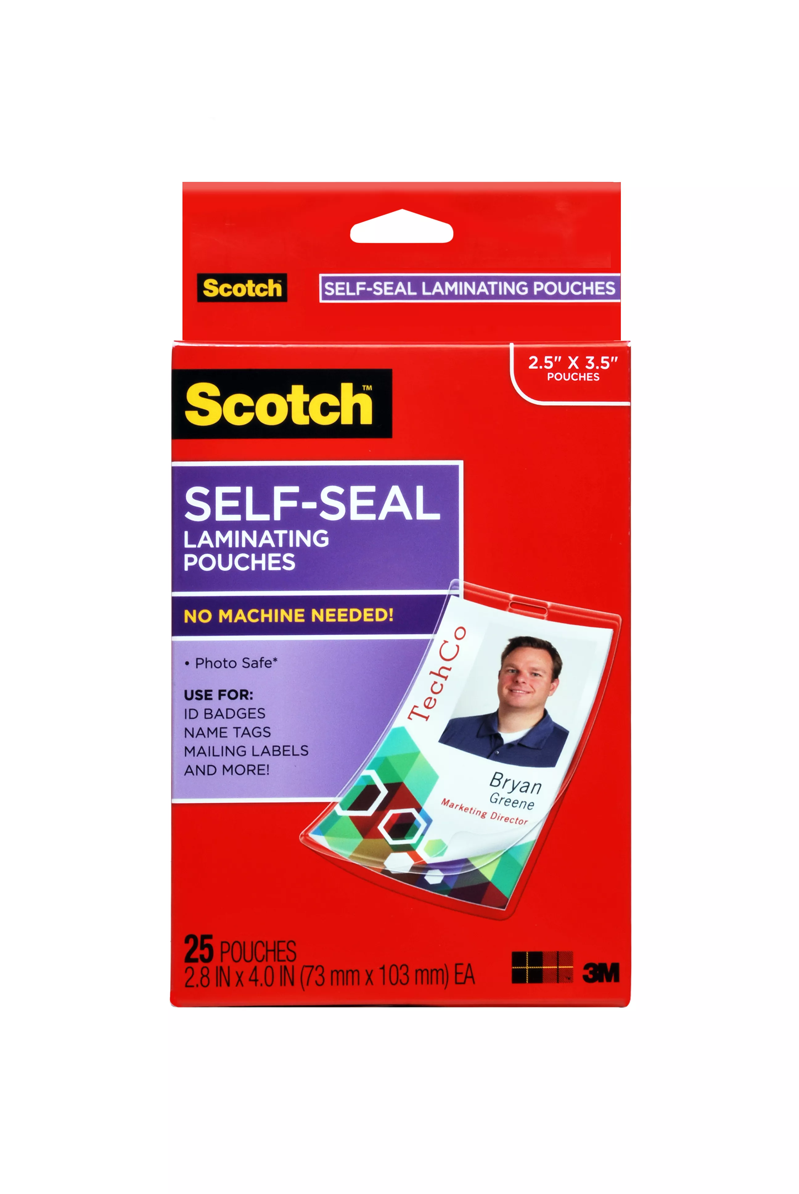 SKU 7100028779 | Scotch™ ID Badge/Tag Protectors LS852G