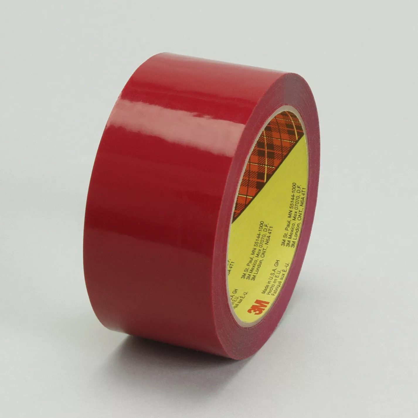 Scotch® Box Sealing Tape 373, Red, 36 mm x 50 m, 48/Case