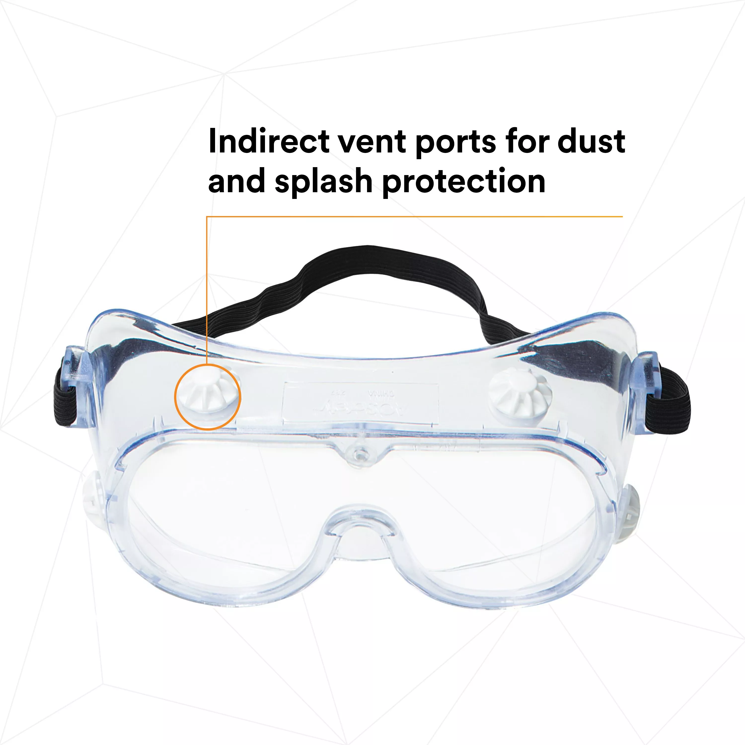 SKU 7000002378 | 3M™ 334 Splash Safety Goggles Anti-Fog 40661-00000-10
