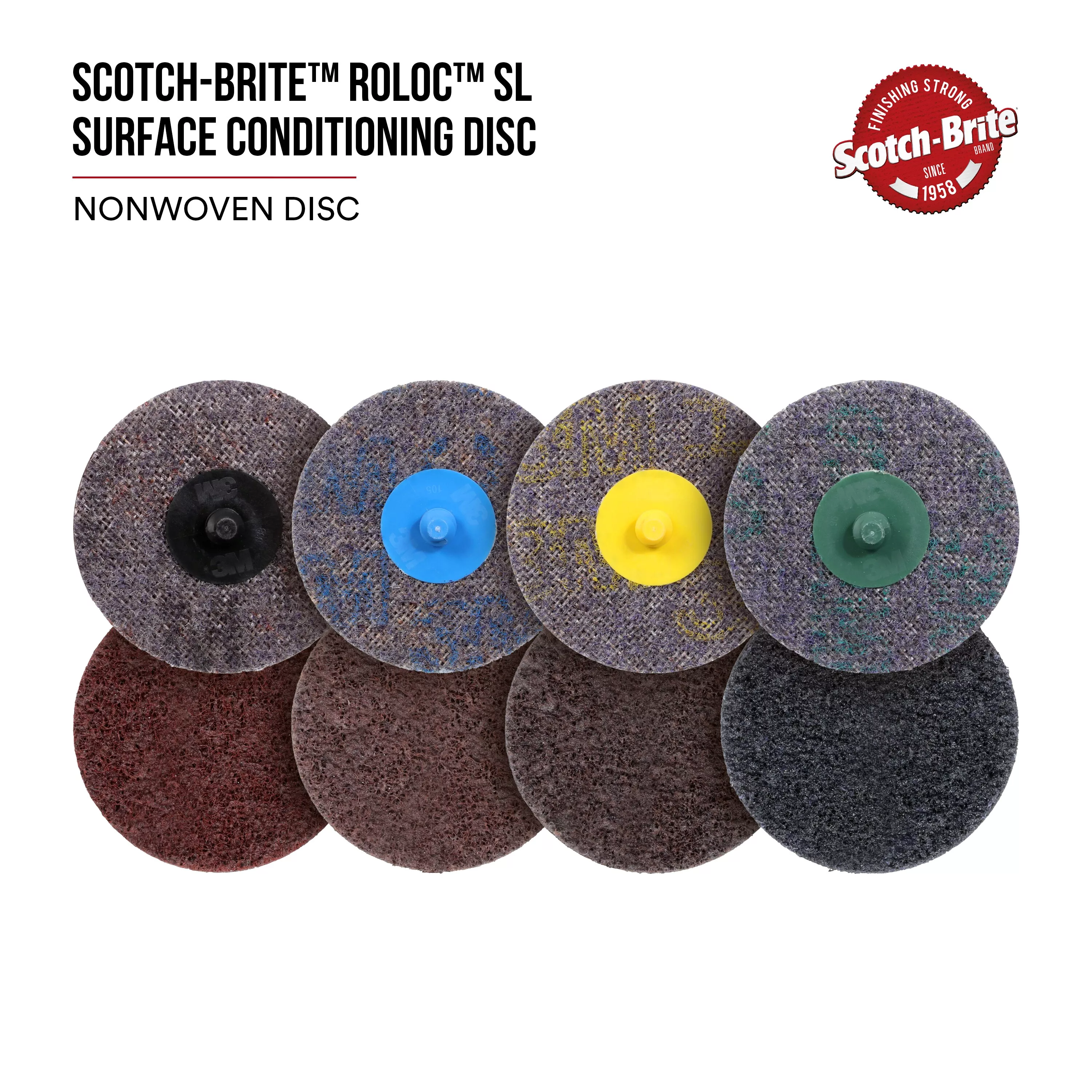 SKU 7000046219 | Scotch-Brite™ Roloc™ SL Surface Conditioning Disc