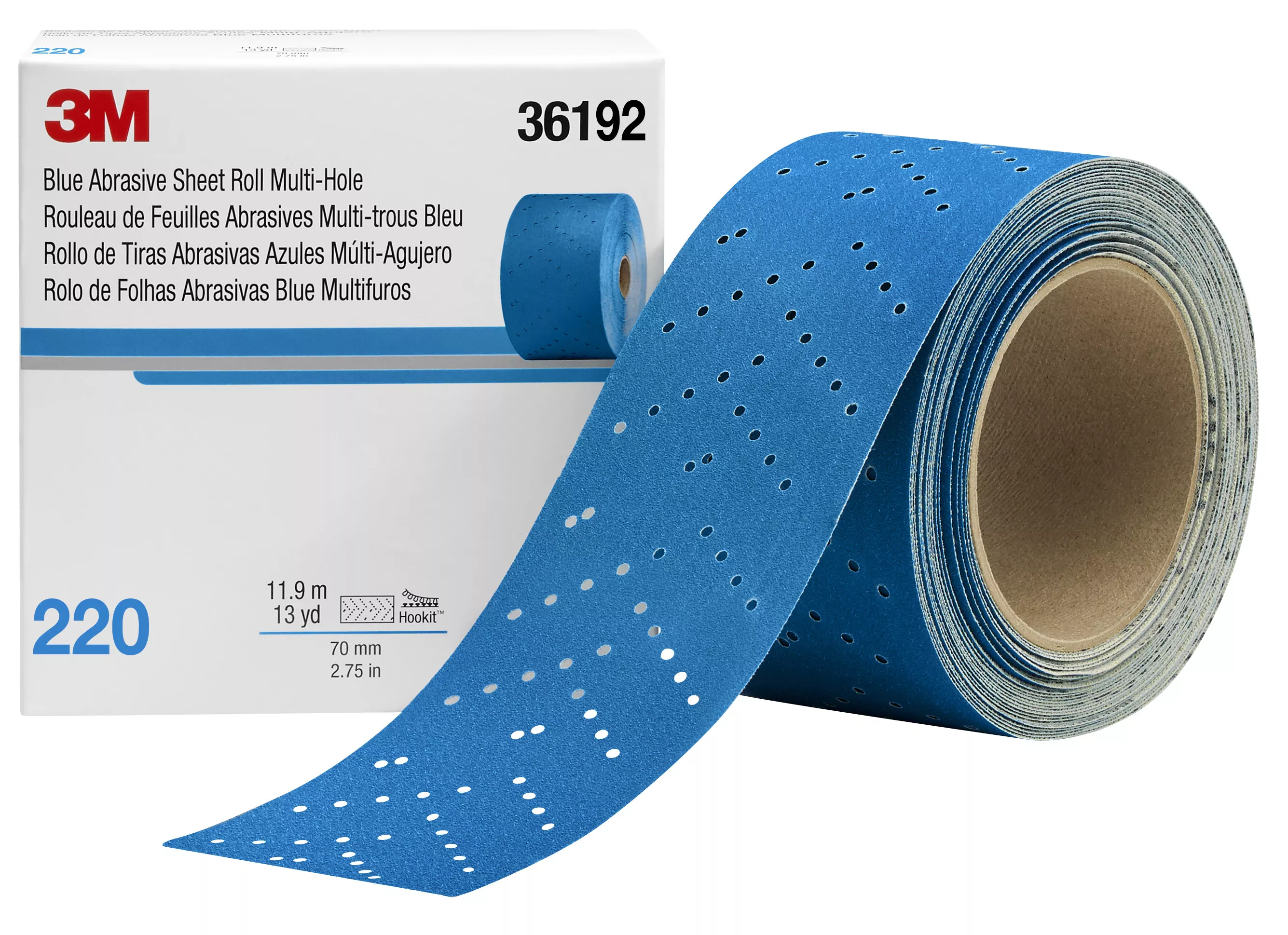 UPC 00051131361928 | 3M™ Hookit™ Blue Abrasive Sheet Roll 321U