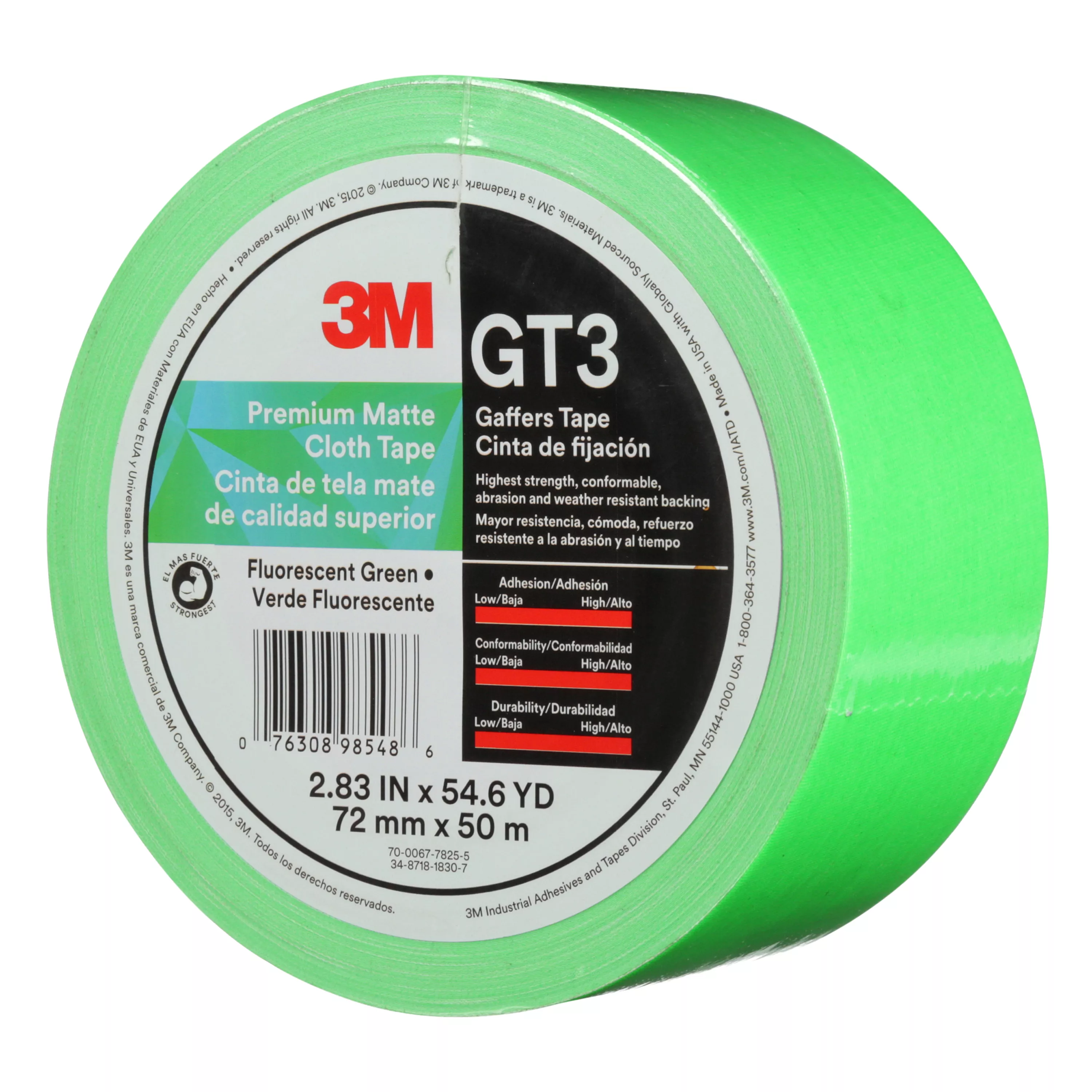 Product Number GT3 | 3M™ Premium Matte Cloth (Gaffers) Tape GT3