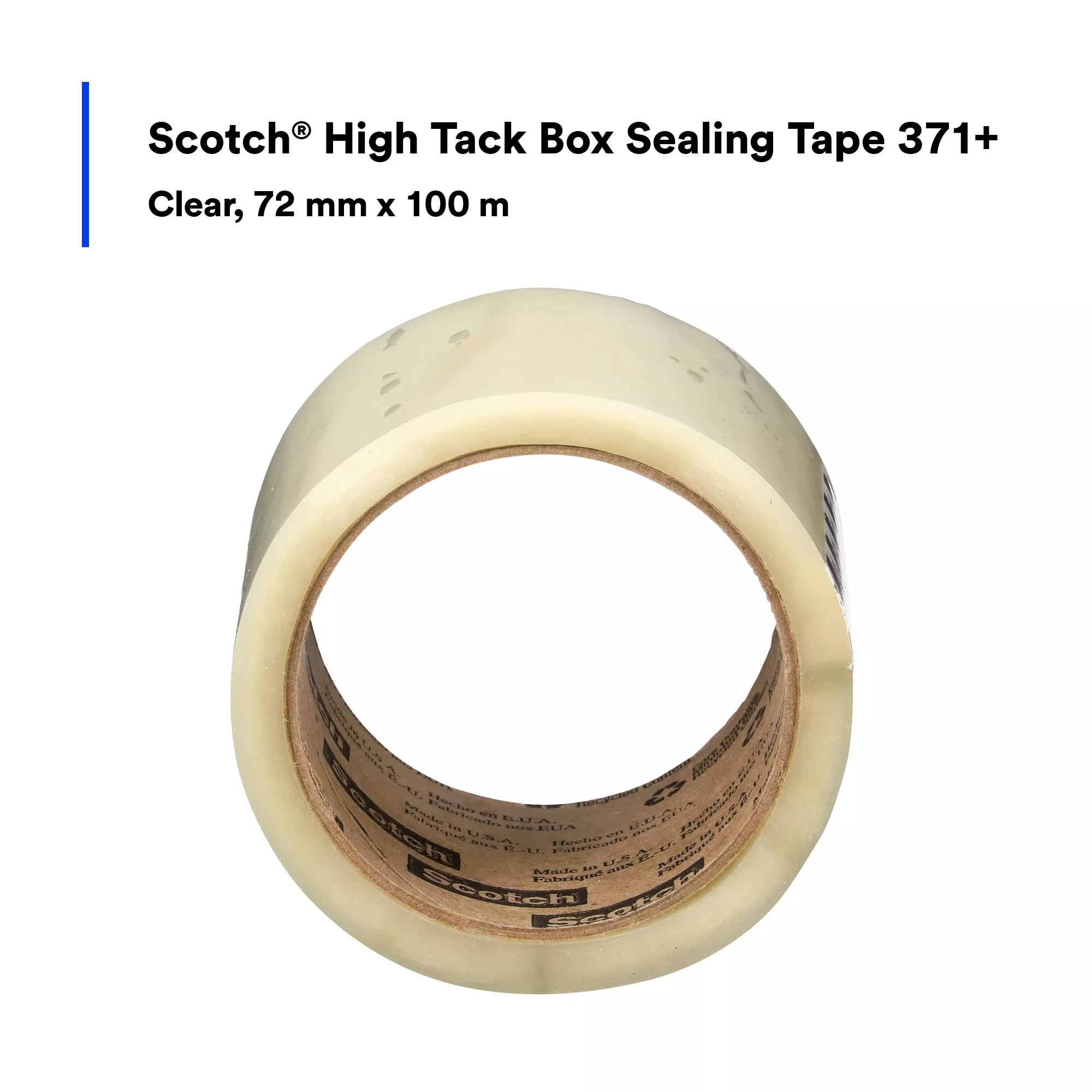 SKU 7100288299 | Scotch® High Tack Box Sealing Tape 371+