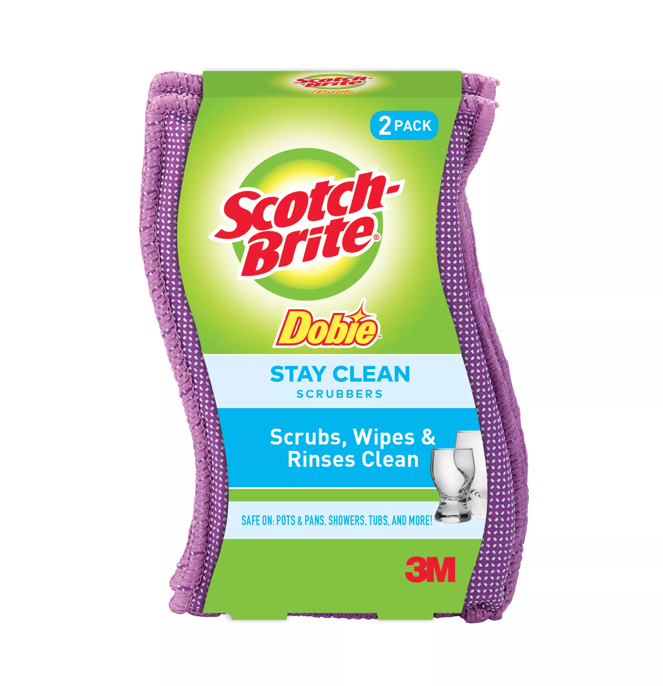 Scotch-Brite® Dobie ™ Clean Rinse Scrubber 202, 12/2