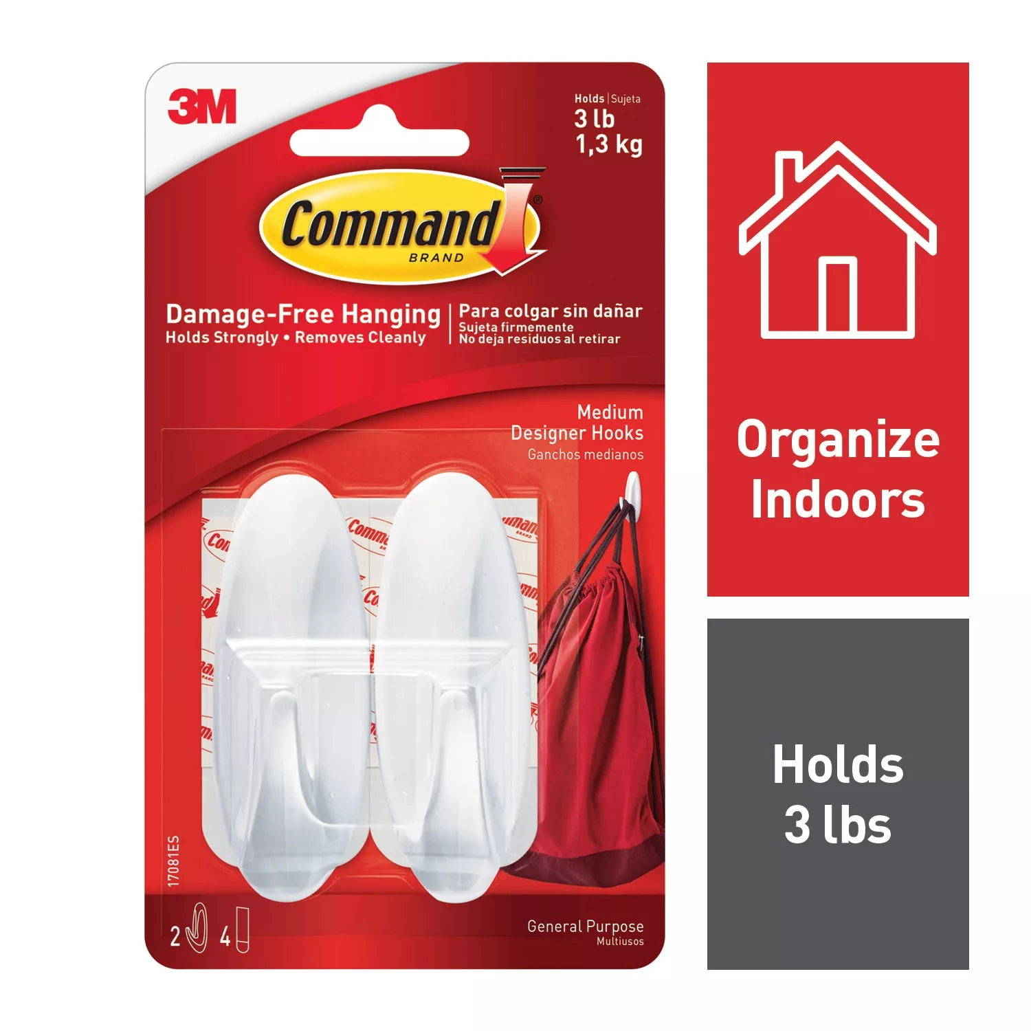 Command™ Medium Designer Hooks 17081ES