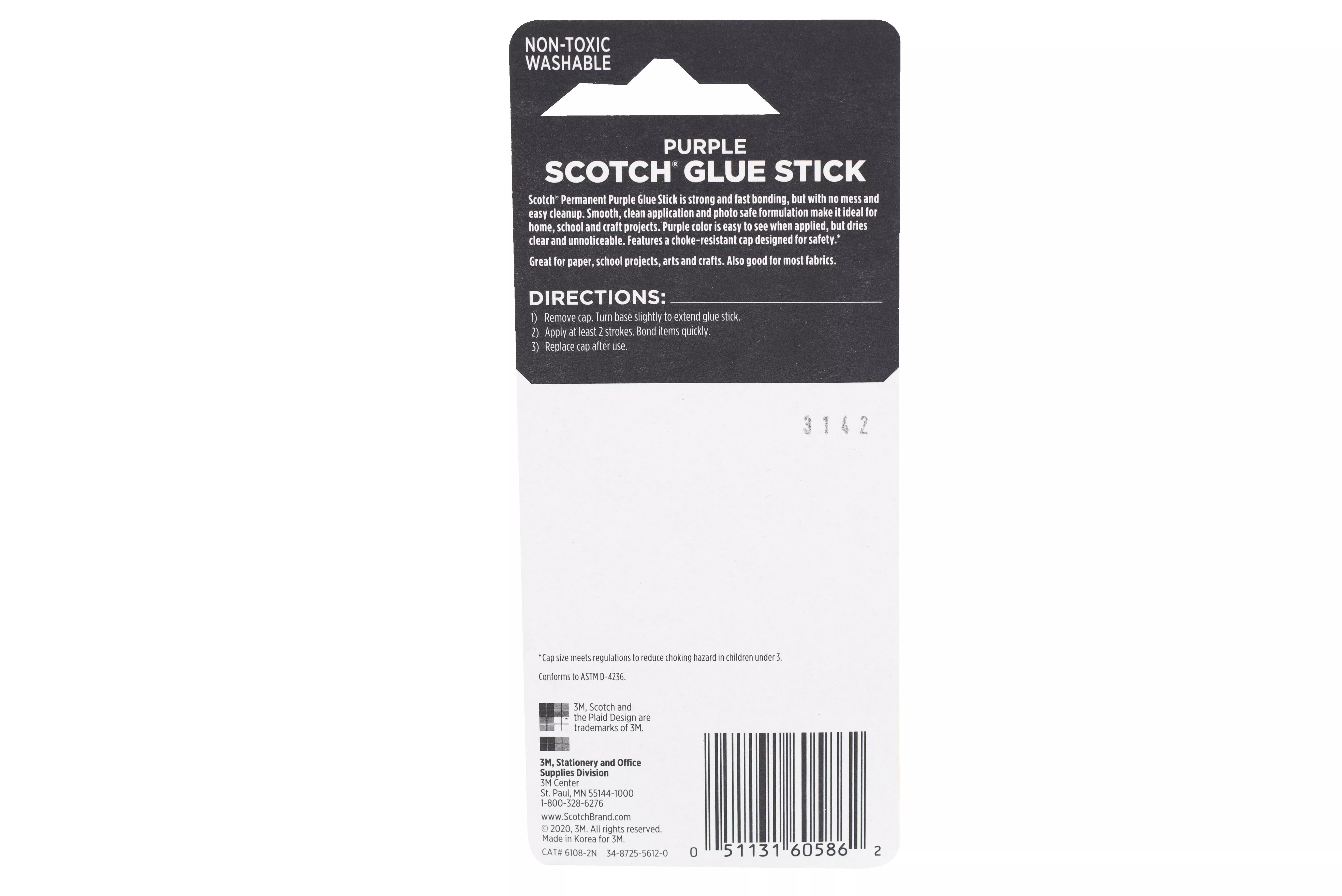 SKU 7010383411 | Scotch® Purple Glue Stick 6108-2N