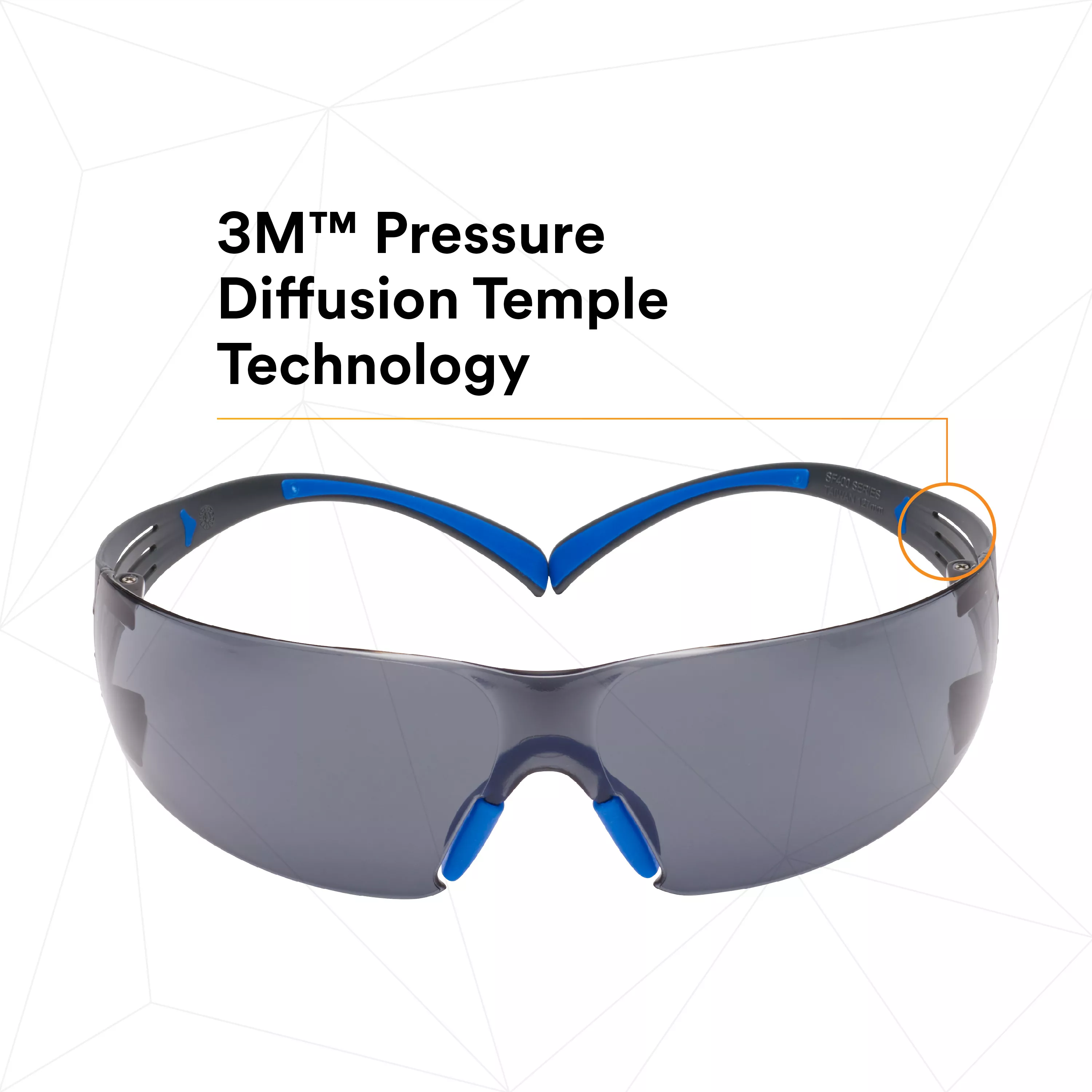 SKU 7100156101 | 3M™ SecureFit™ Safety Glasses SF402SGAF-BLU