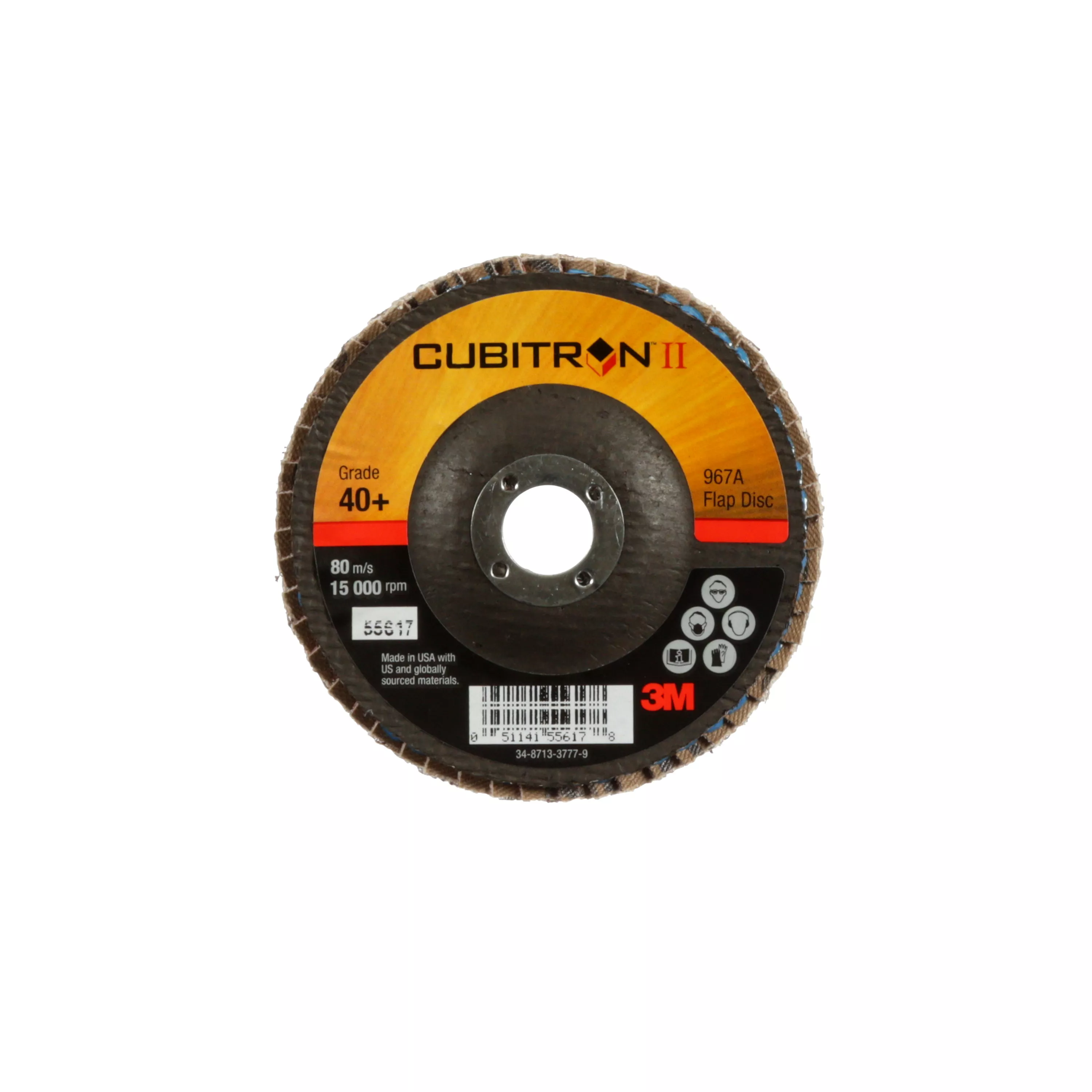 Product Number 967A | 3M™ Cubitron™ II Flap Disc 967A