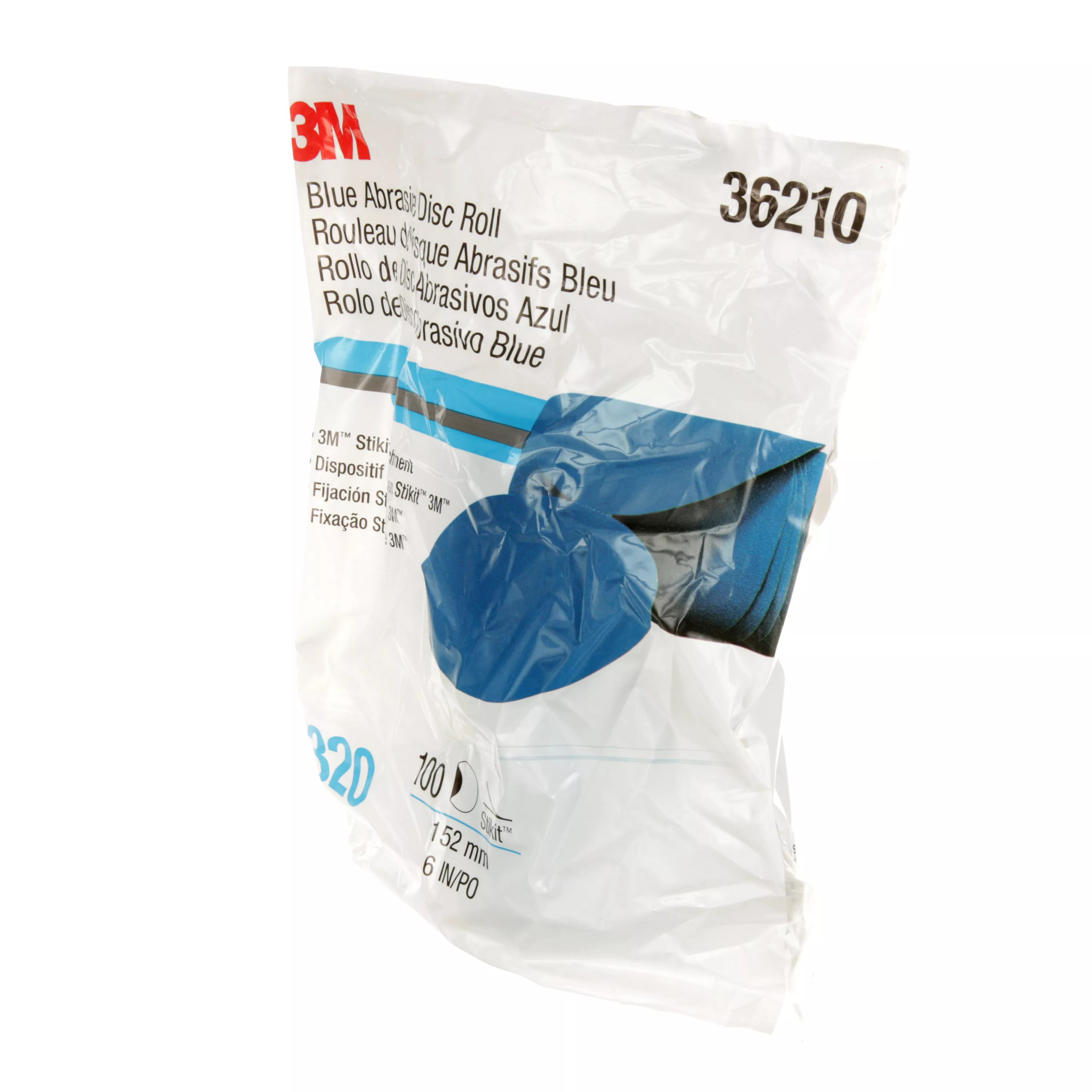 SKU 7100215729 | 3M™ Stikit™ Blue Abrasive Disc Roll 321U