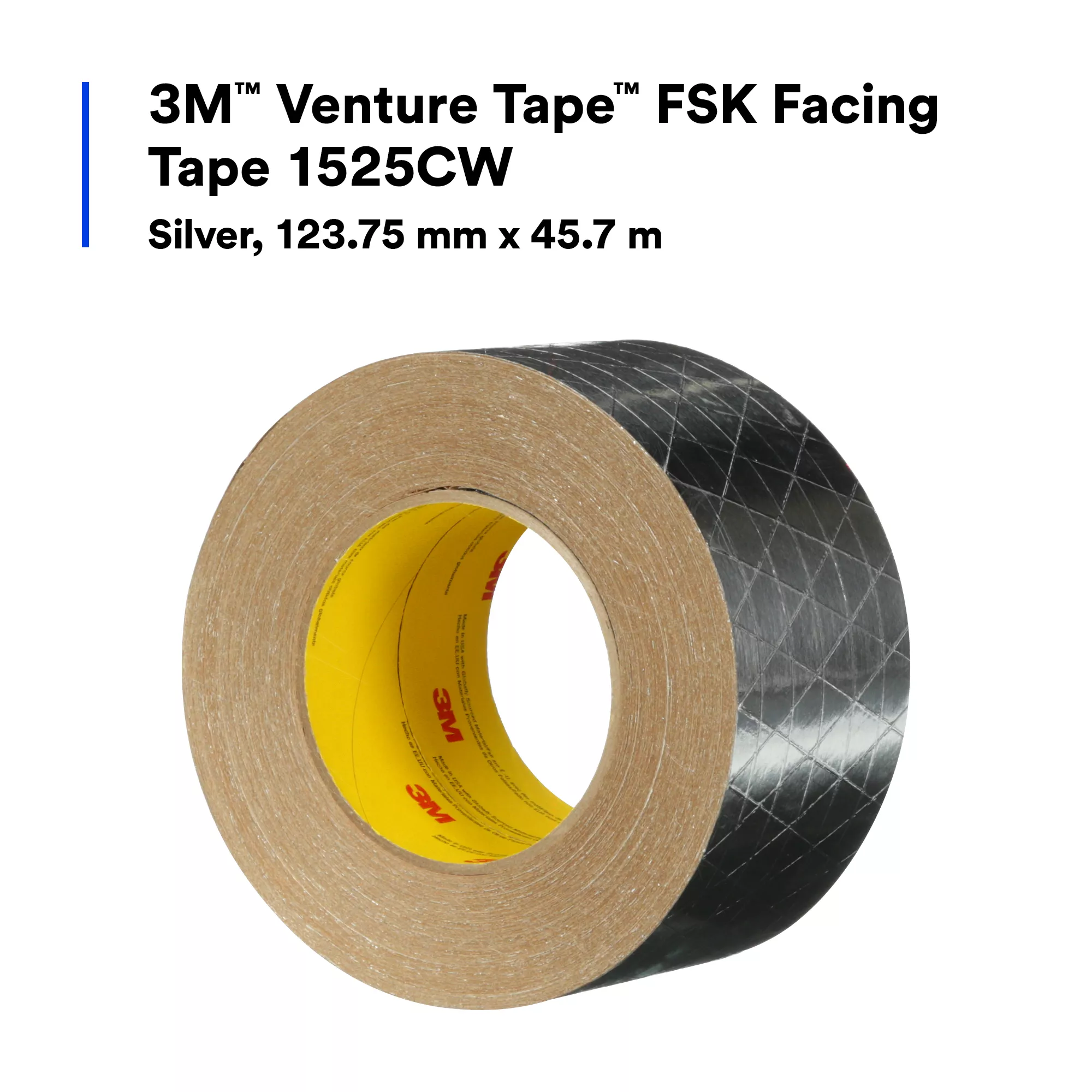 SKU 7100043968 | 3M™ Venture Tape™ FSK Facing Tape 1525CW