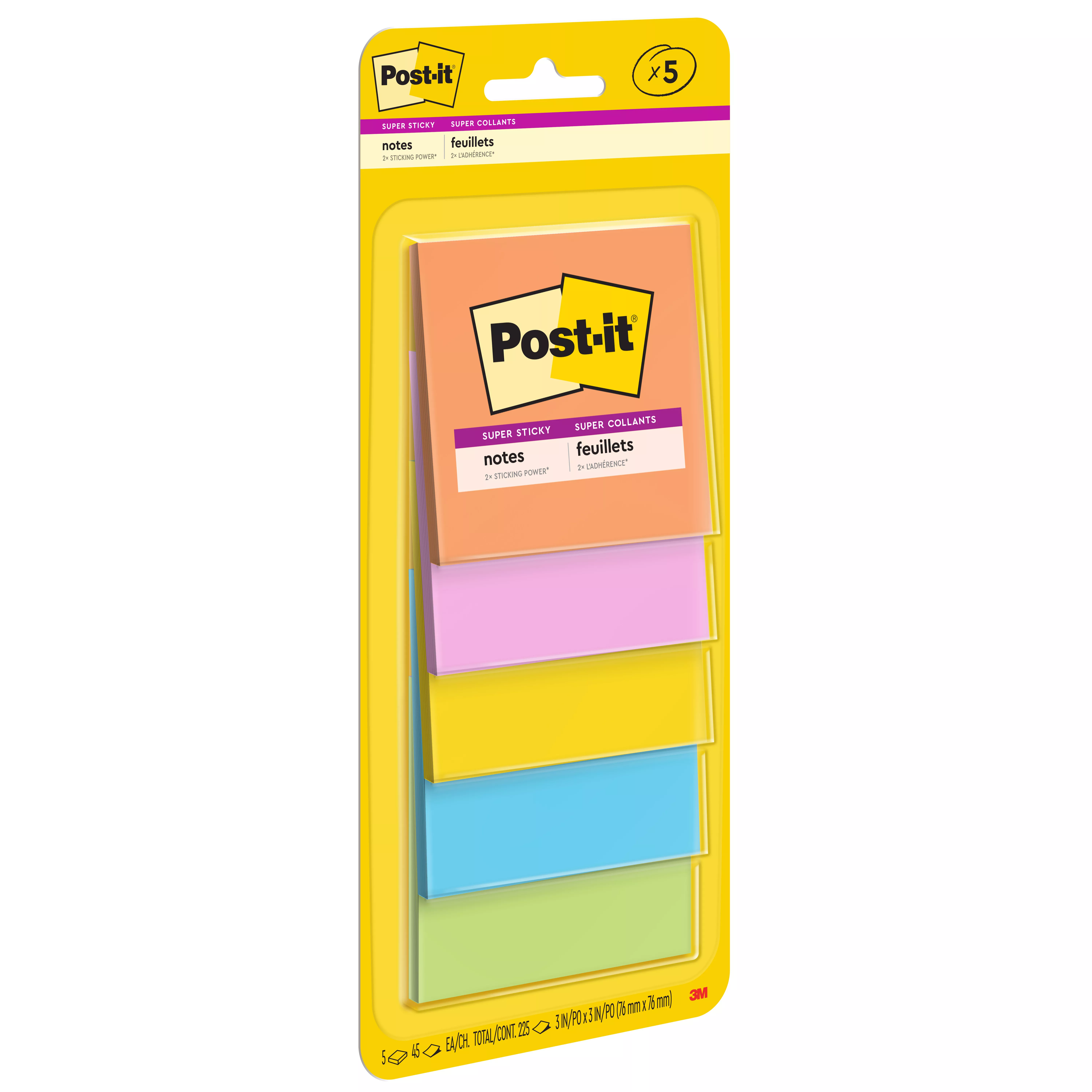 SKU 7100249376 | Post-it® Notes 3321-5SSAU