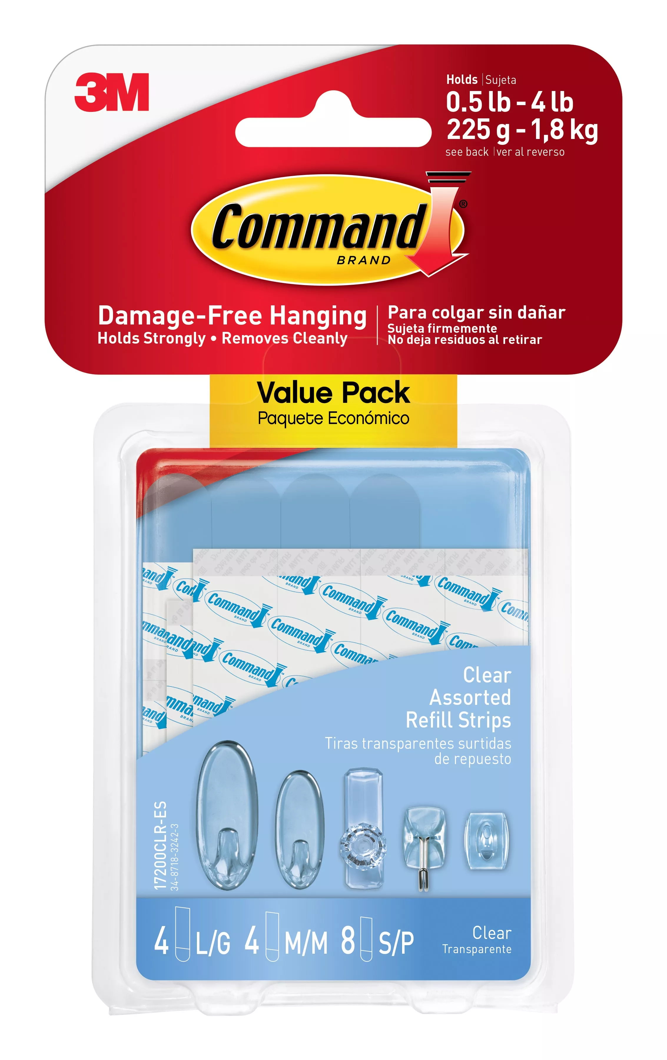 UPC 00051141347073 | Command™ Clear Assorted Refill Strips 17200CLR-ES