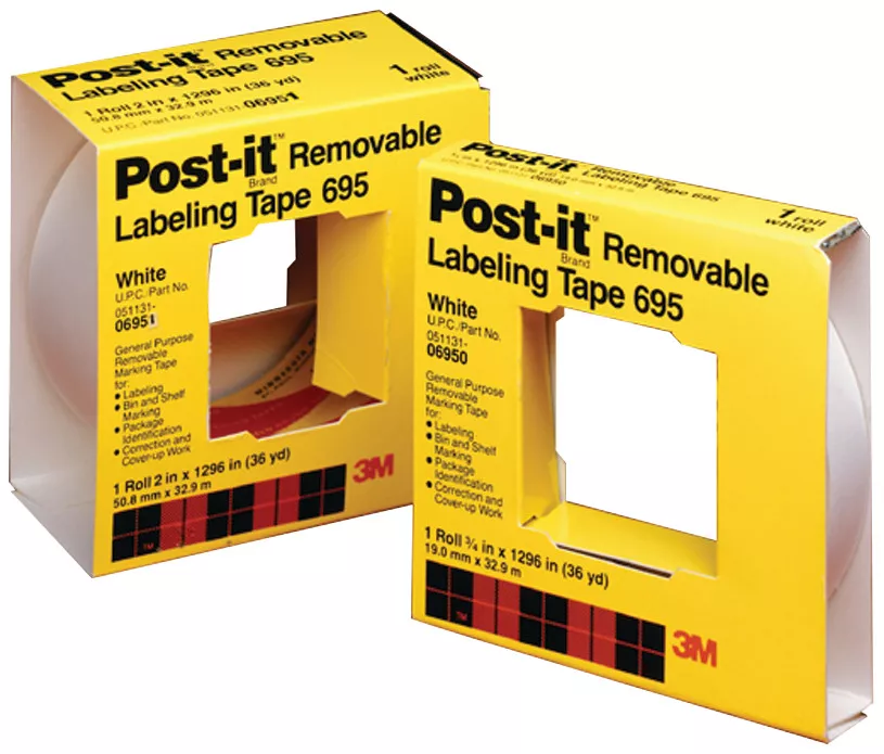 Post-it® Labeling Tape 695, 2 in x 36 yds, White