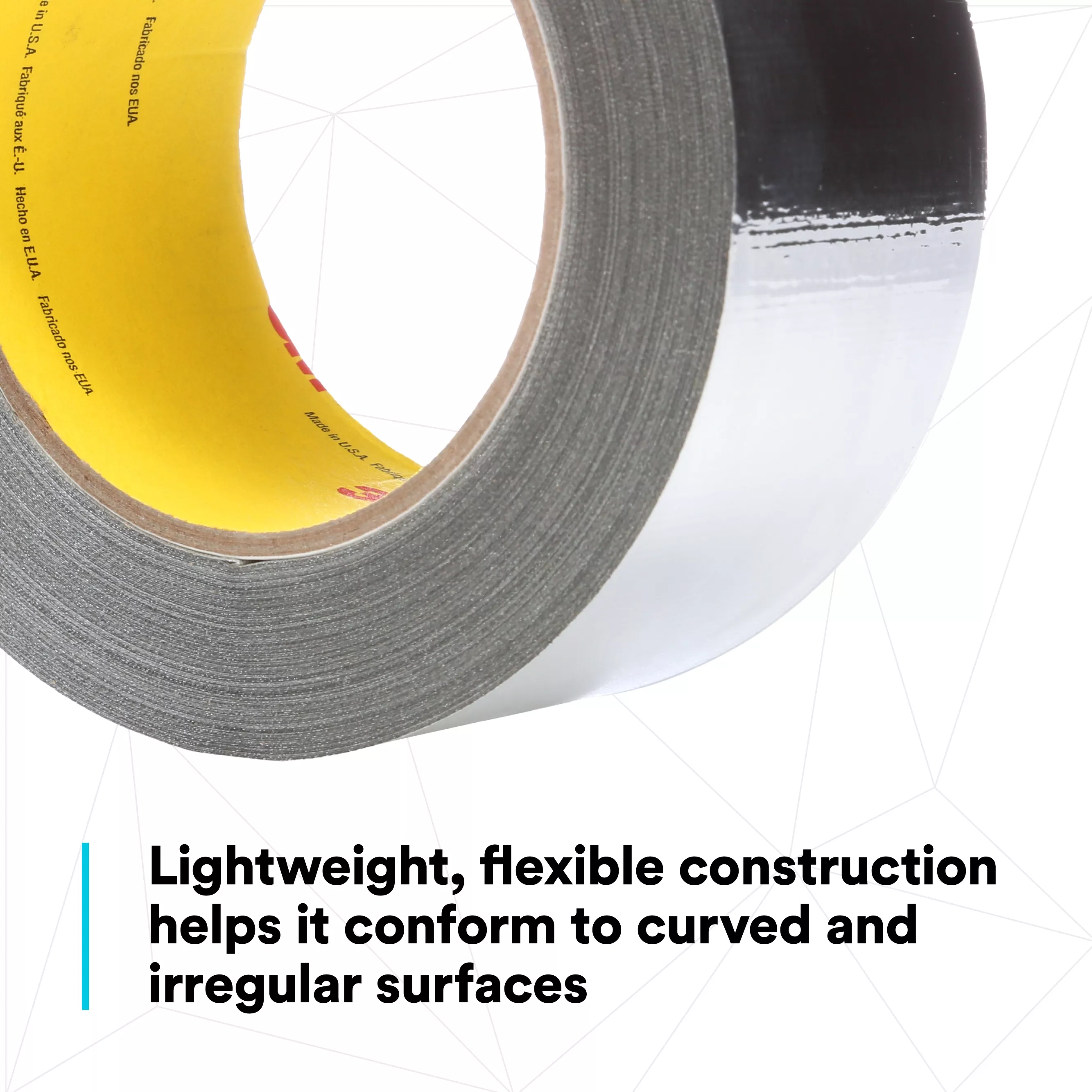 SKU 7000001220 | 3M™ High Temperature Aluminum Foil Glass Cloth Tape 363