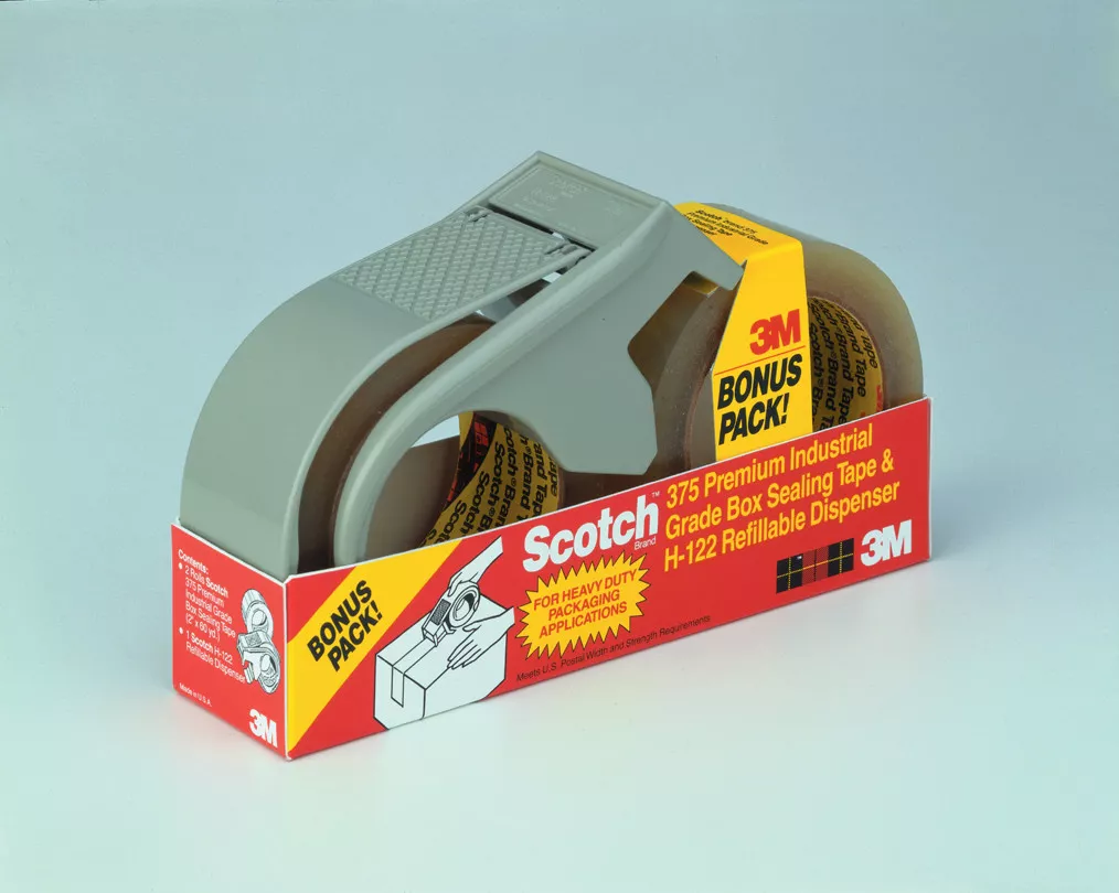 Scotch® Box Sealing Tape with Dispenser PSD1, Clear, 48 mm X 50 m,
18/Case