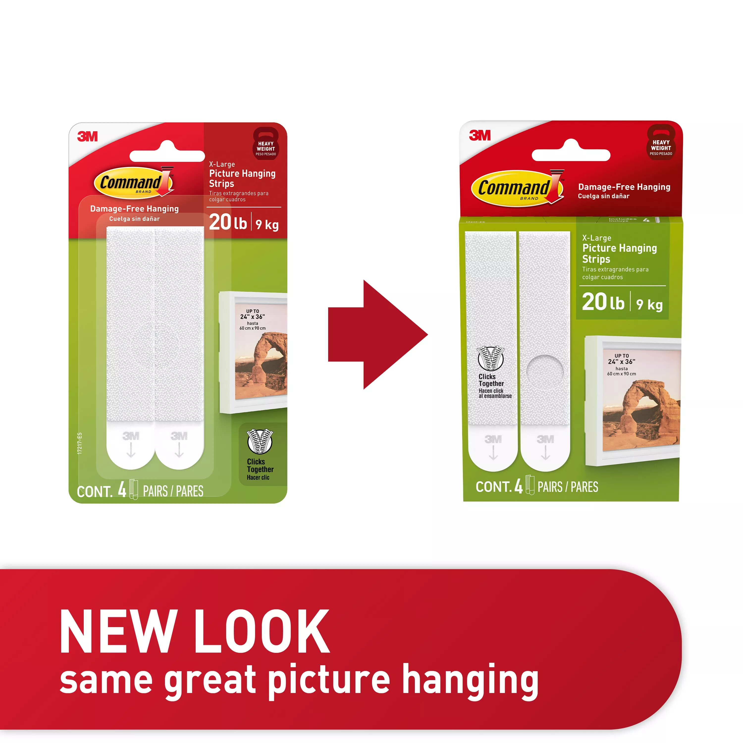 SKU 7100277416 | Command™ 20 lb White Picture Hanging Strips 17217-ES