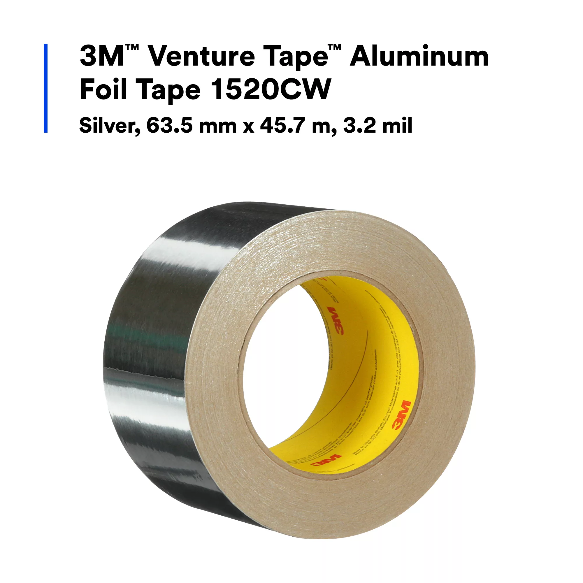 SKU 7100169857 | 3M™ Venture Tape™ Aluminum Foil Tape 1520CW