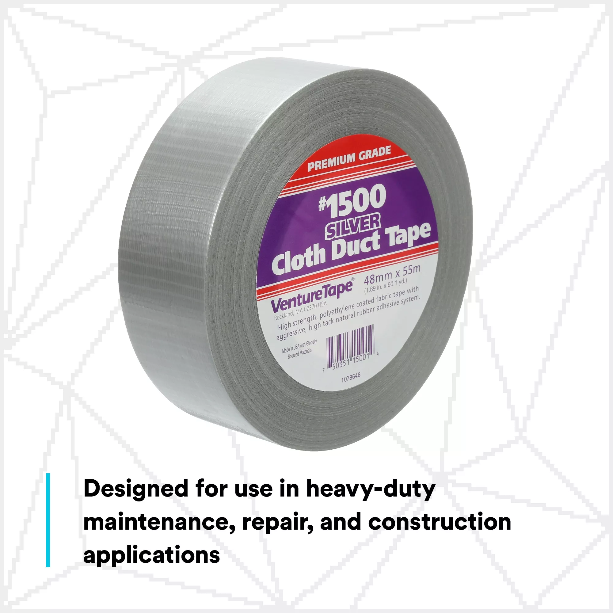 UPC 00750351500048 | 3M™ Venture Tape™ Cloth Duct Tape 1500