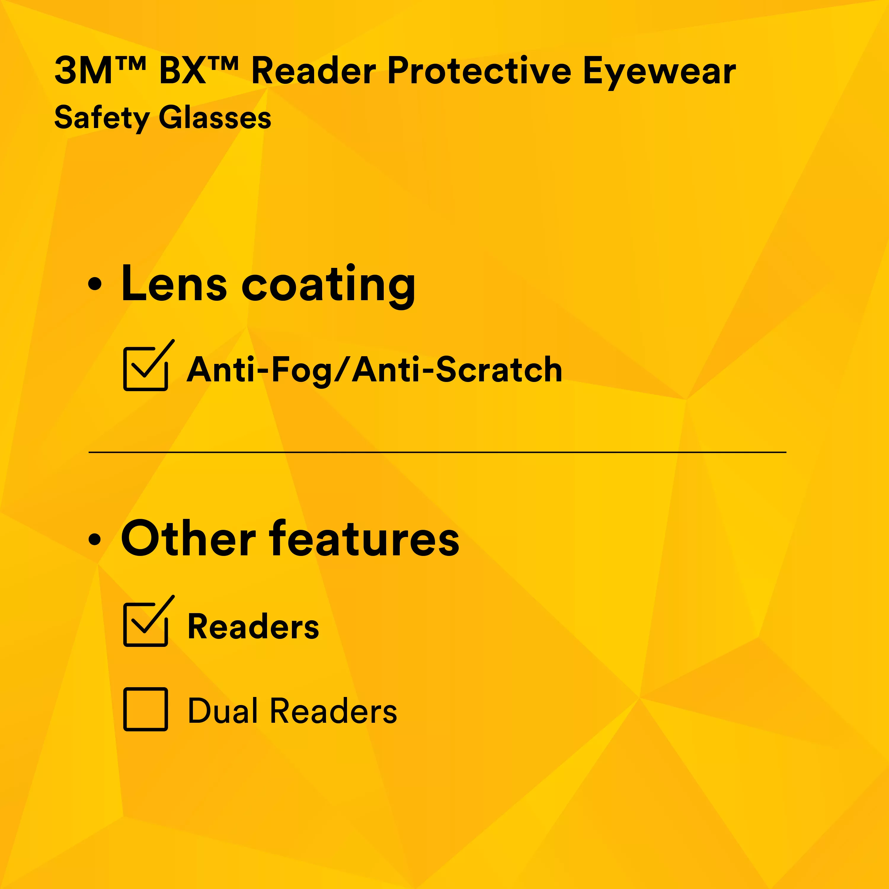 SKU 7000127494 | 3M™ BX™ Reader Protective Eyewear 11379-00000-20