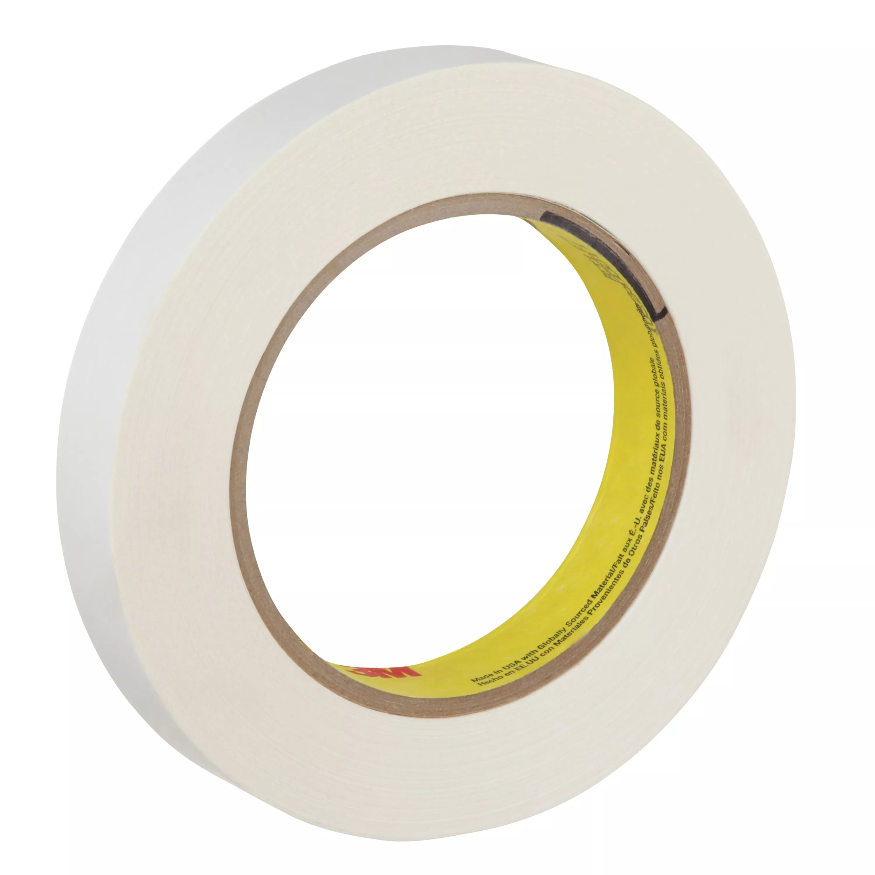 3M™ Repulpable Flatback Tape R3127, White, 18 mm x 55 m, 4.2 mil, 48 Roll/Case