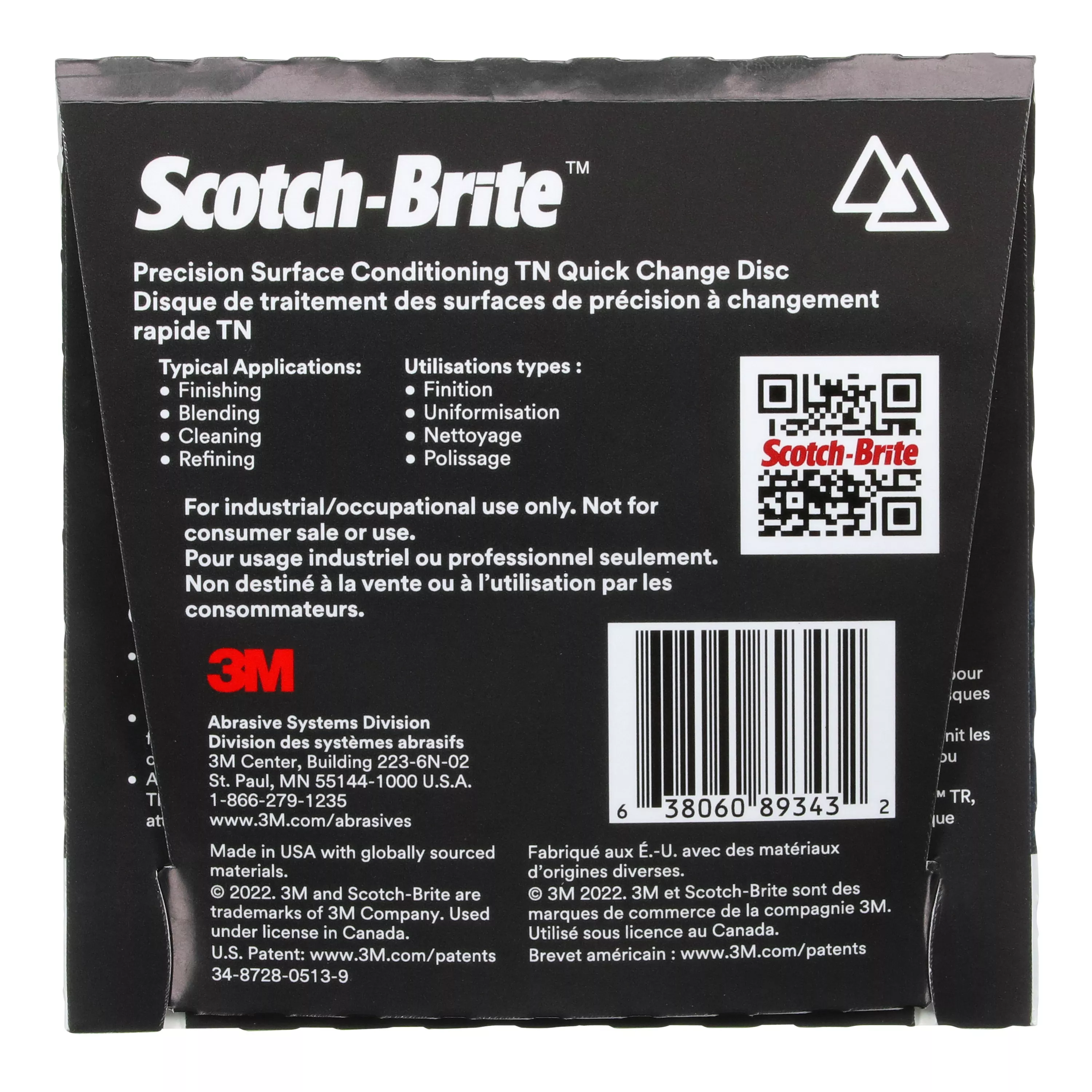 Product Number PN-DN | Scotch-Brite™ Precision Surface Conditioning TN Quick Change Disc