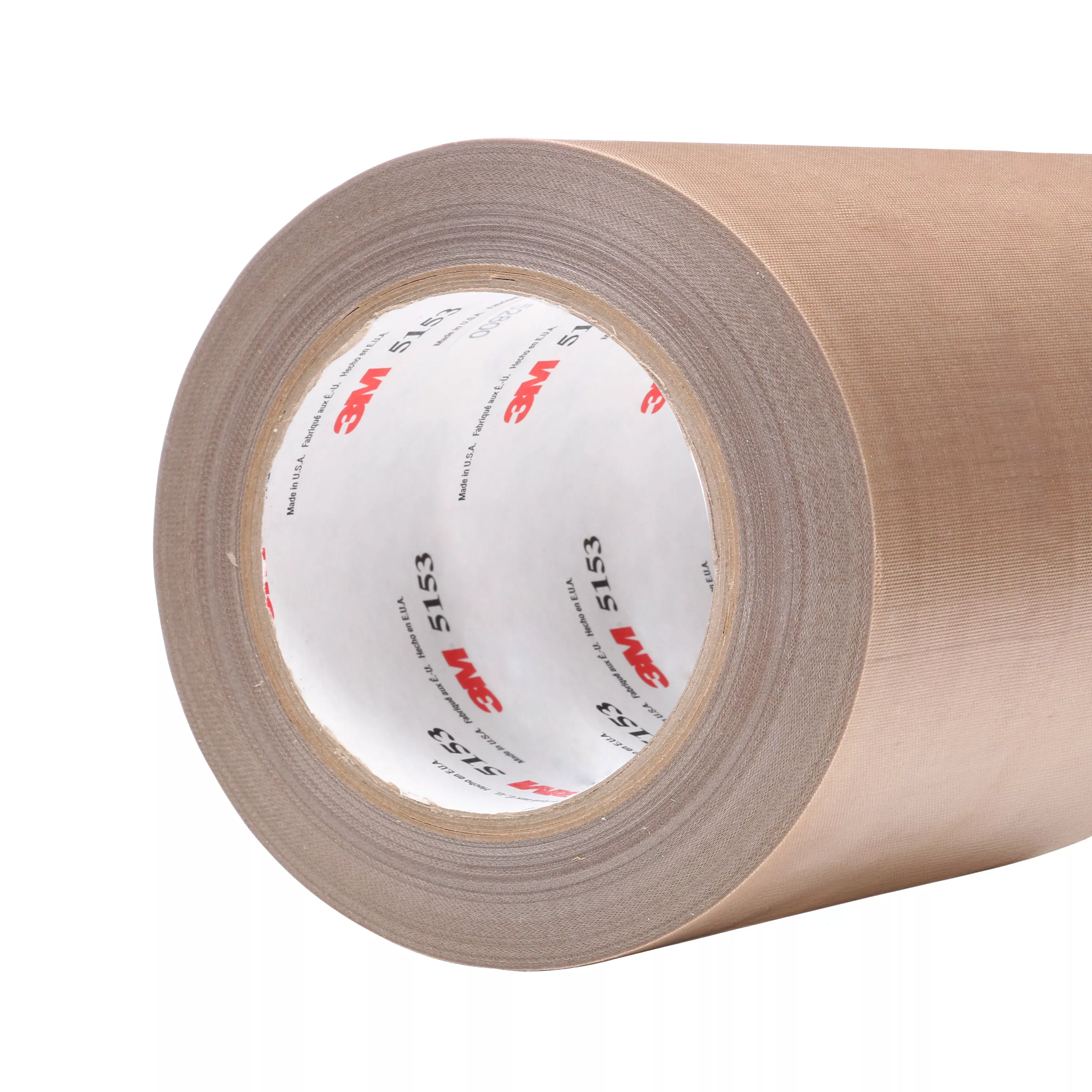 3M™ General Purpose PTFE Glass Cloth Tape 5153, Light Brown, 19 1/2 in x
72 yd, 8 mil, 1 Roll/Case
