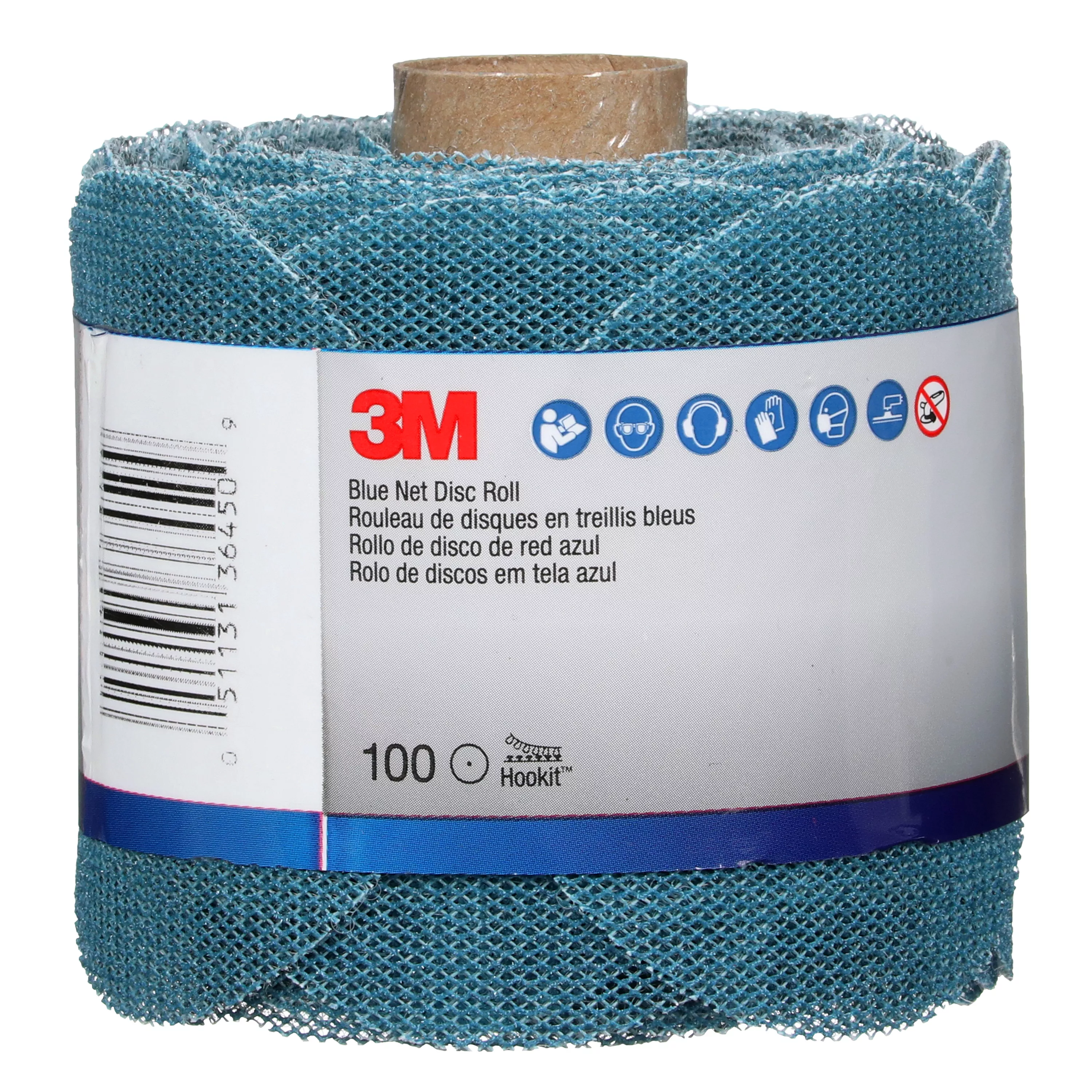 SKU 7100254365 | 3M™ Blue Net Disc Roll 36450