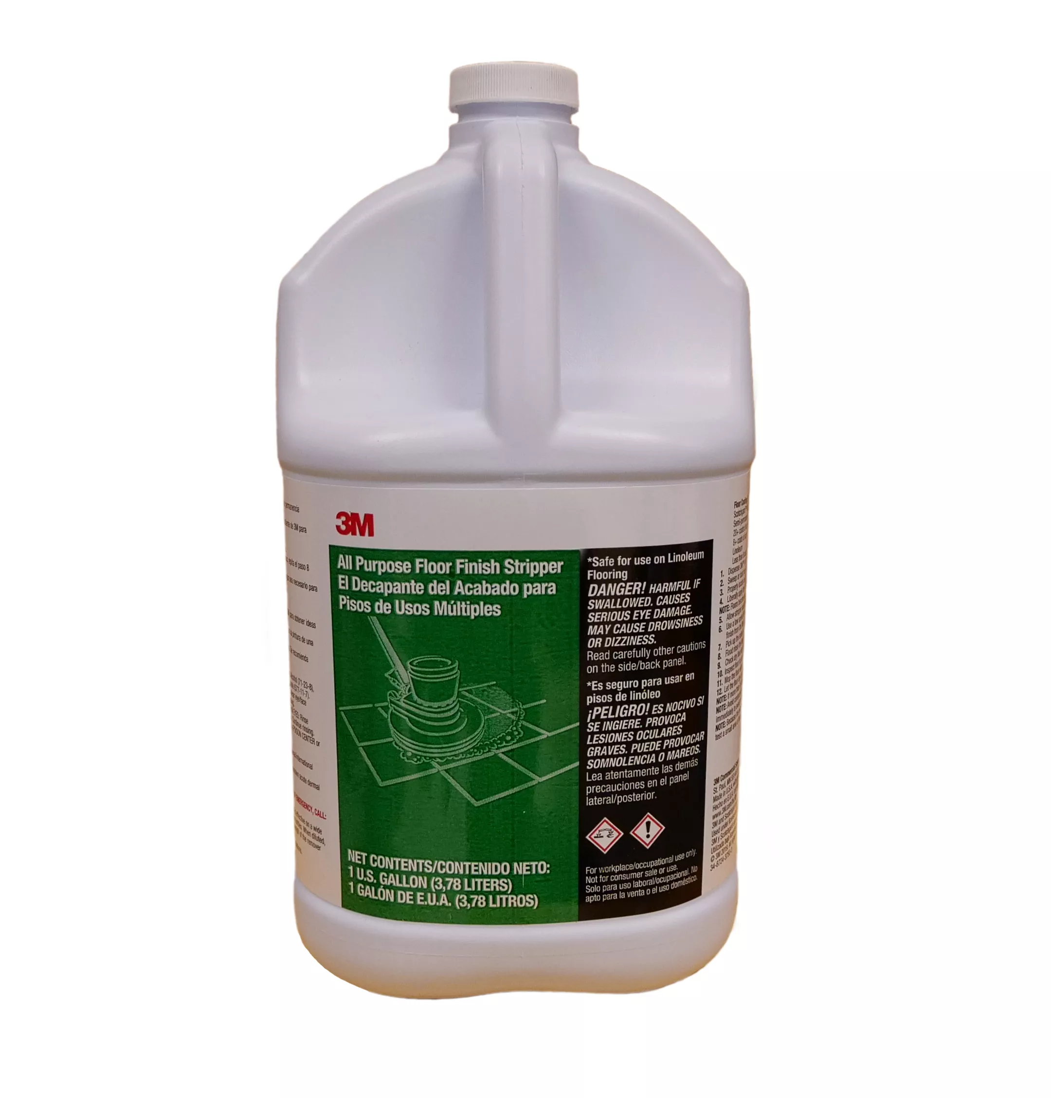 3M™ All Purpose Floor Finish Stripper, 1 Gallon Bottle, 4 Bottles/Case