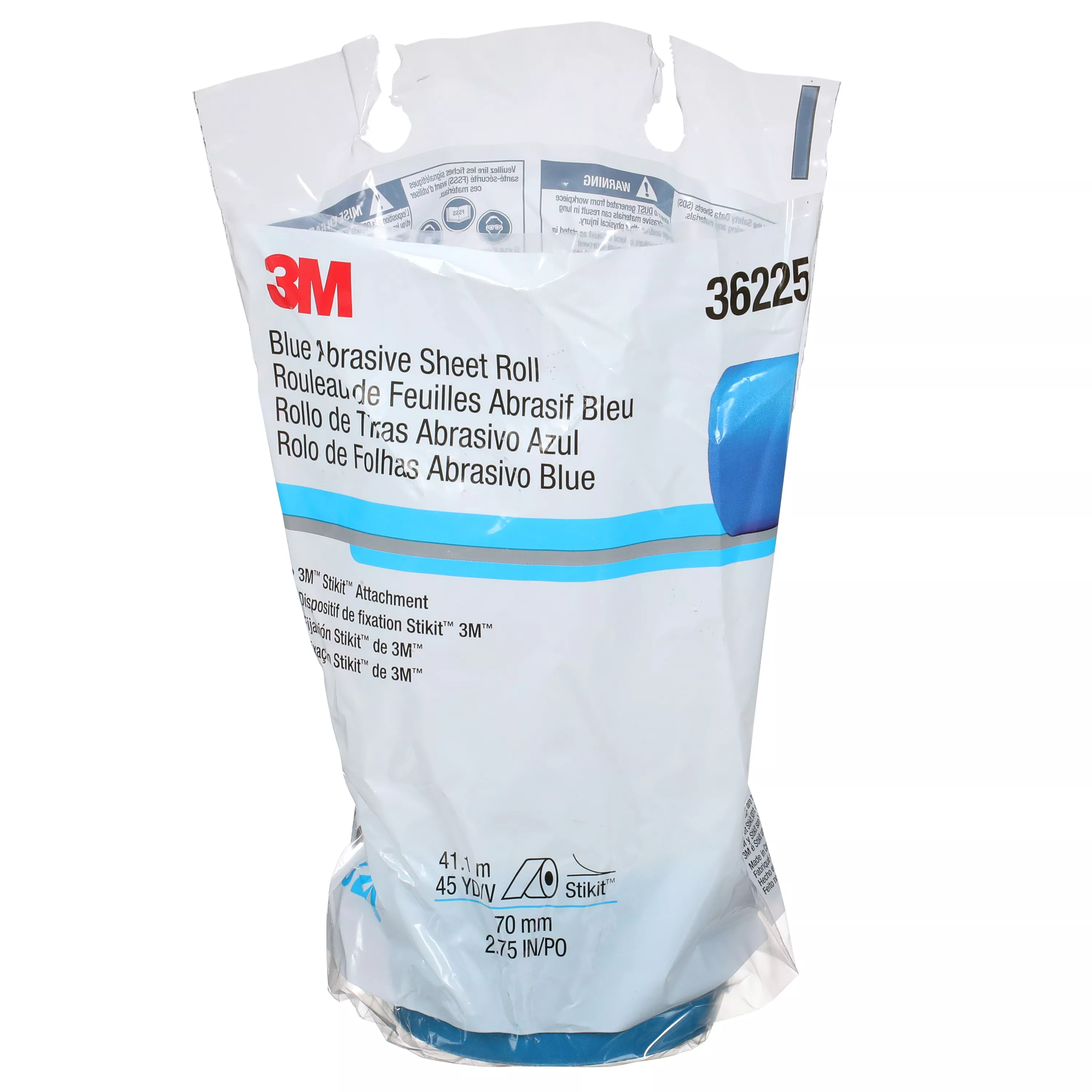 SKU 7100216685 | 3M™ Stikit™ Blue Abrasive Sheet Roll 321U