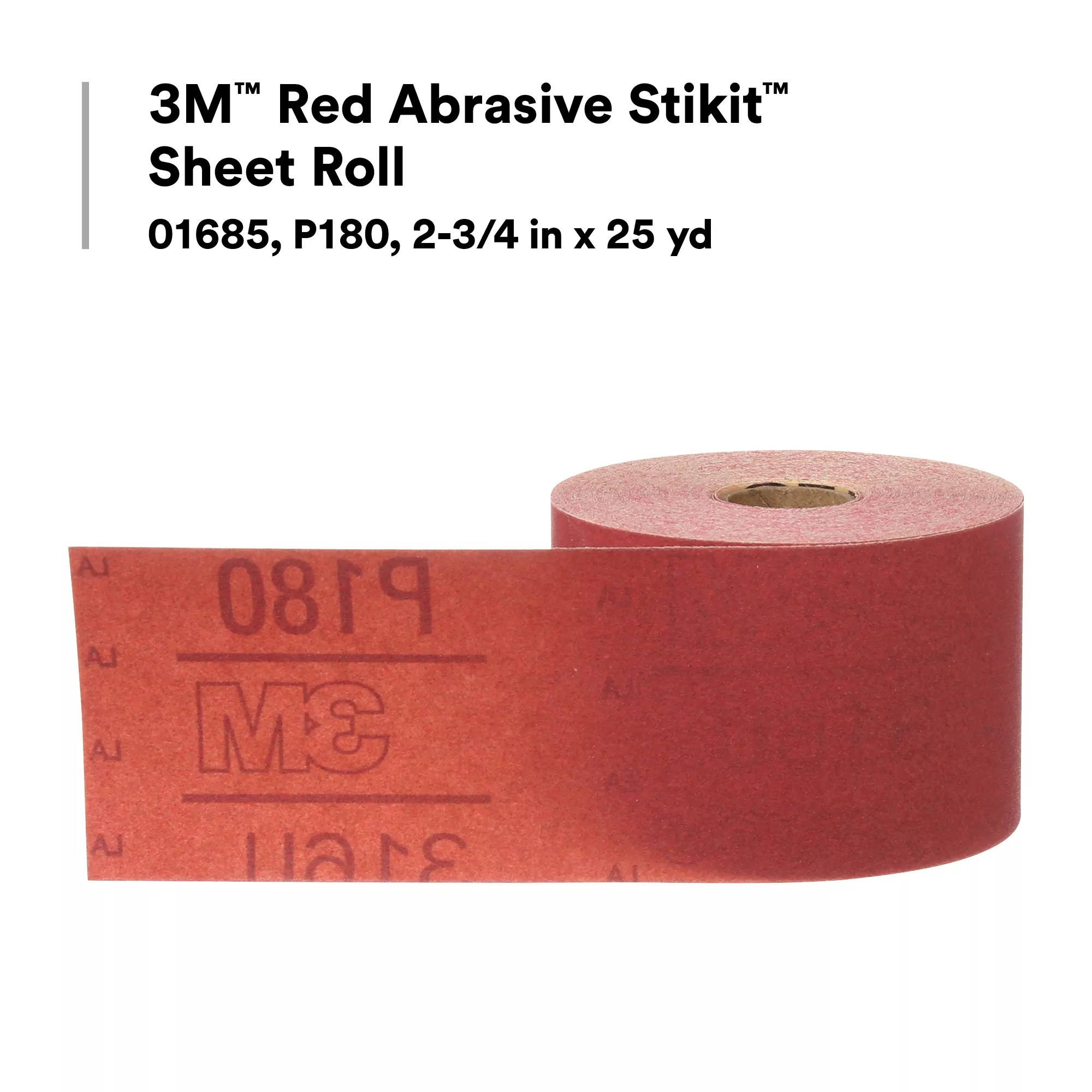 SKU 7000119928 | 3M™ Red Abrasive Stikit™ Sheet Roll