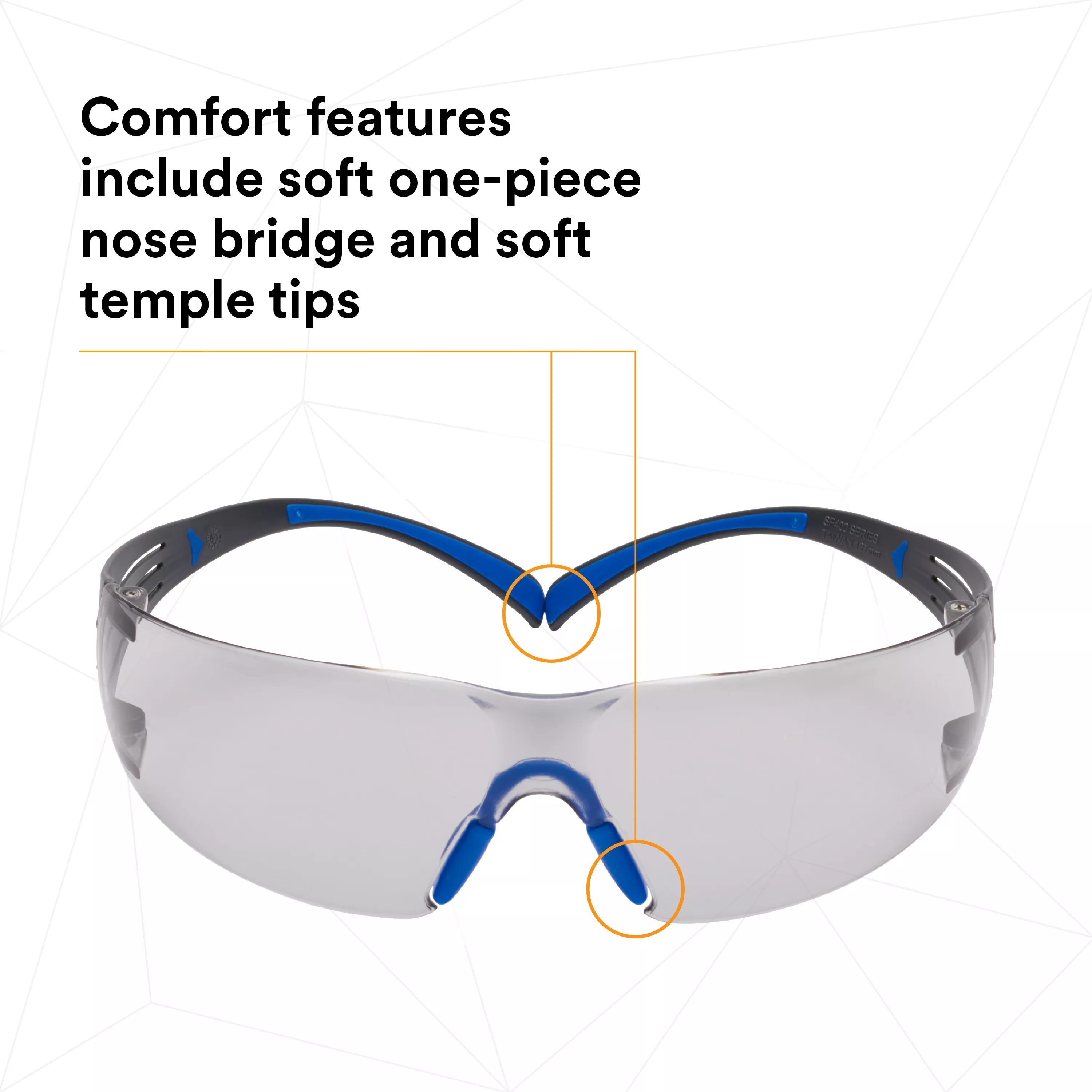 SKU 7100156103 | 3M™ SecureFit™ Safety Glasses SF407SGAF-BLU