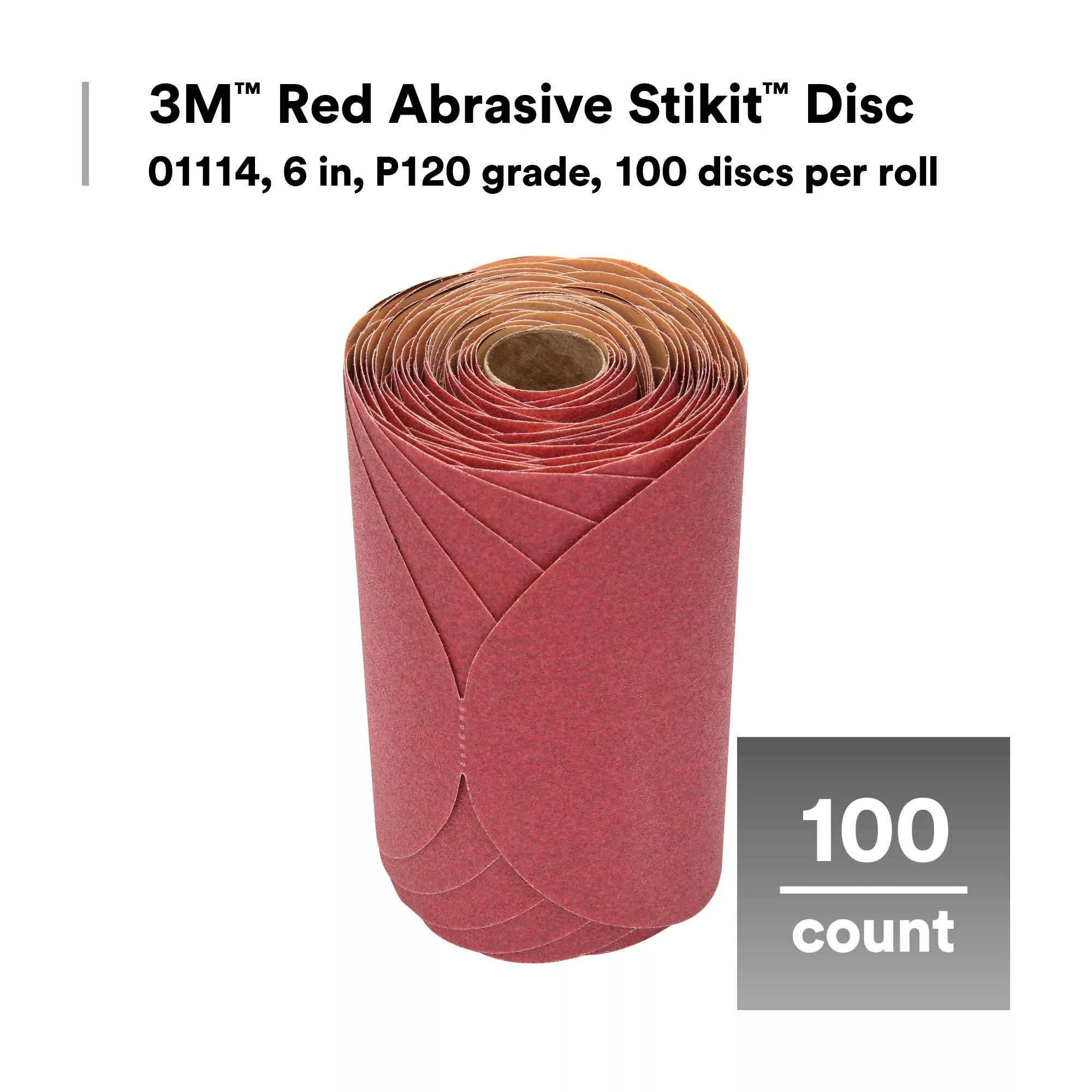 SKU 7000119771 | 3M™ Red Abrasive Stikit™ Disc