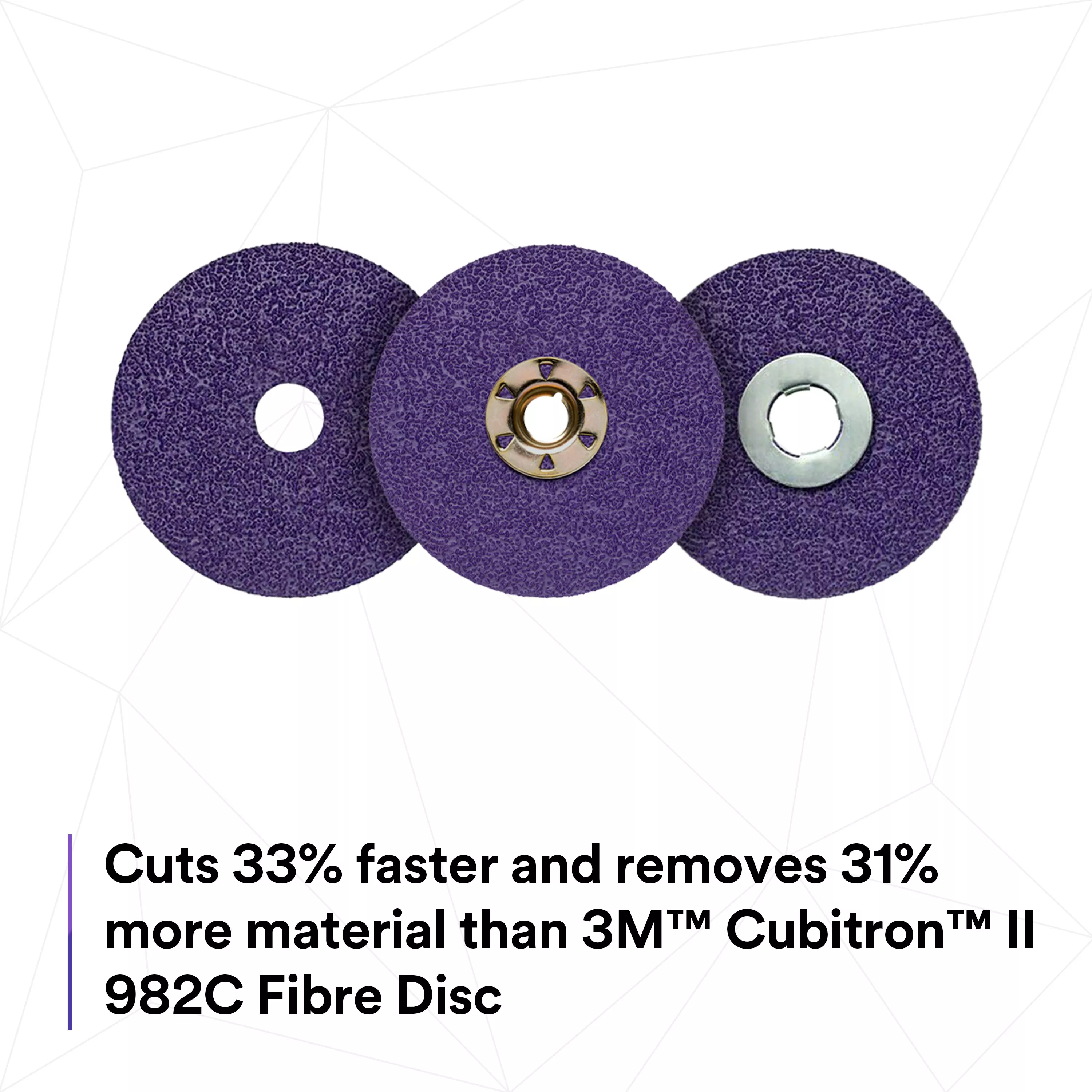 SKU 7100242887 | 3M™ Cubitron™ II Fibre Disc 982CX Pro