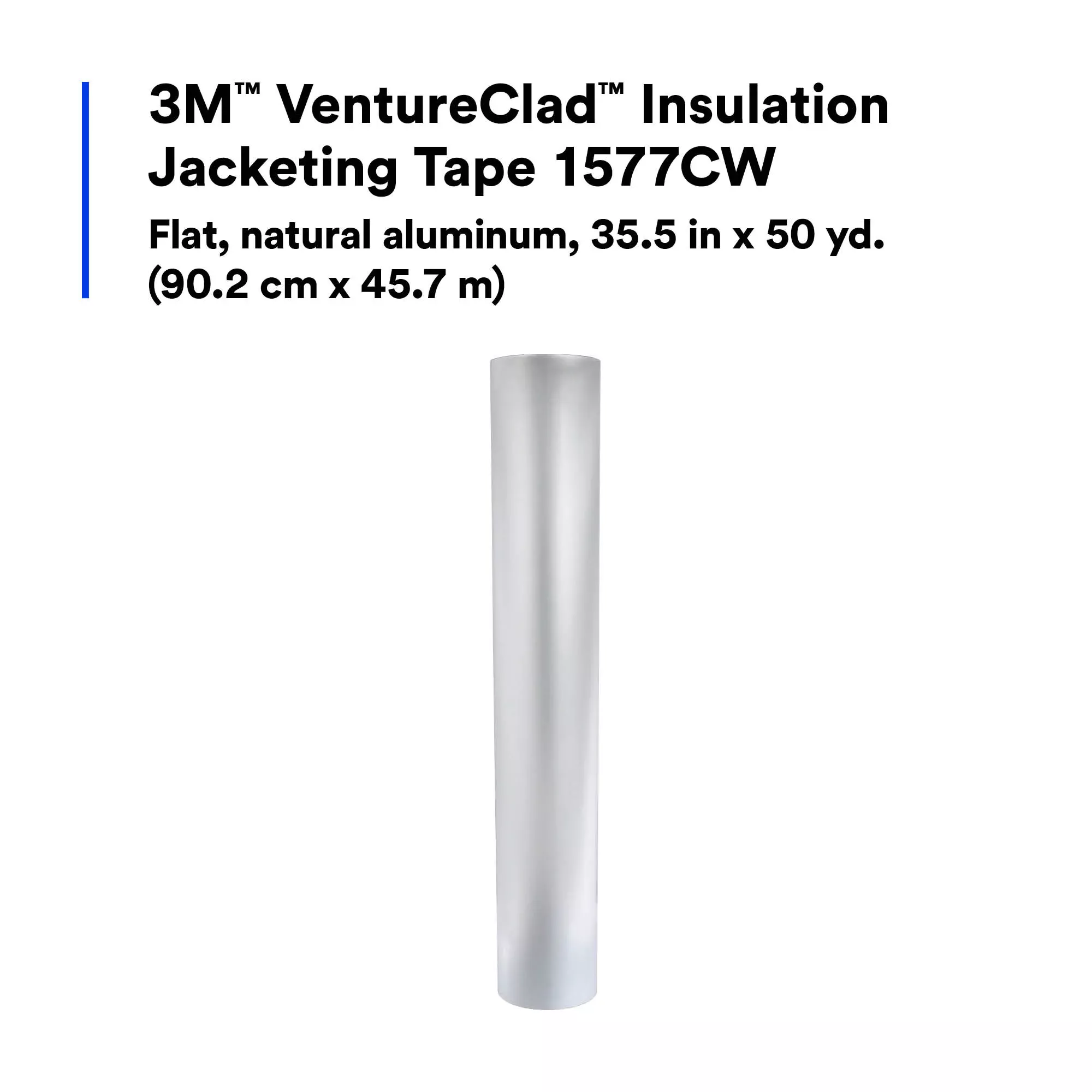 Product Number 1577CW | 3M™ VentureClad™ Insulation Jacketing Tape 1577CW