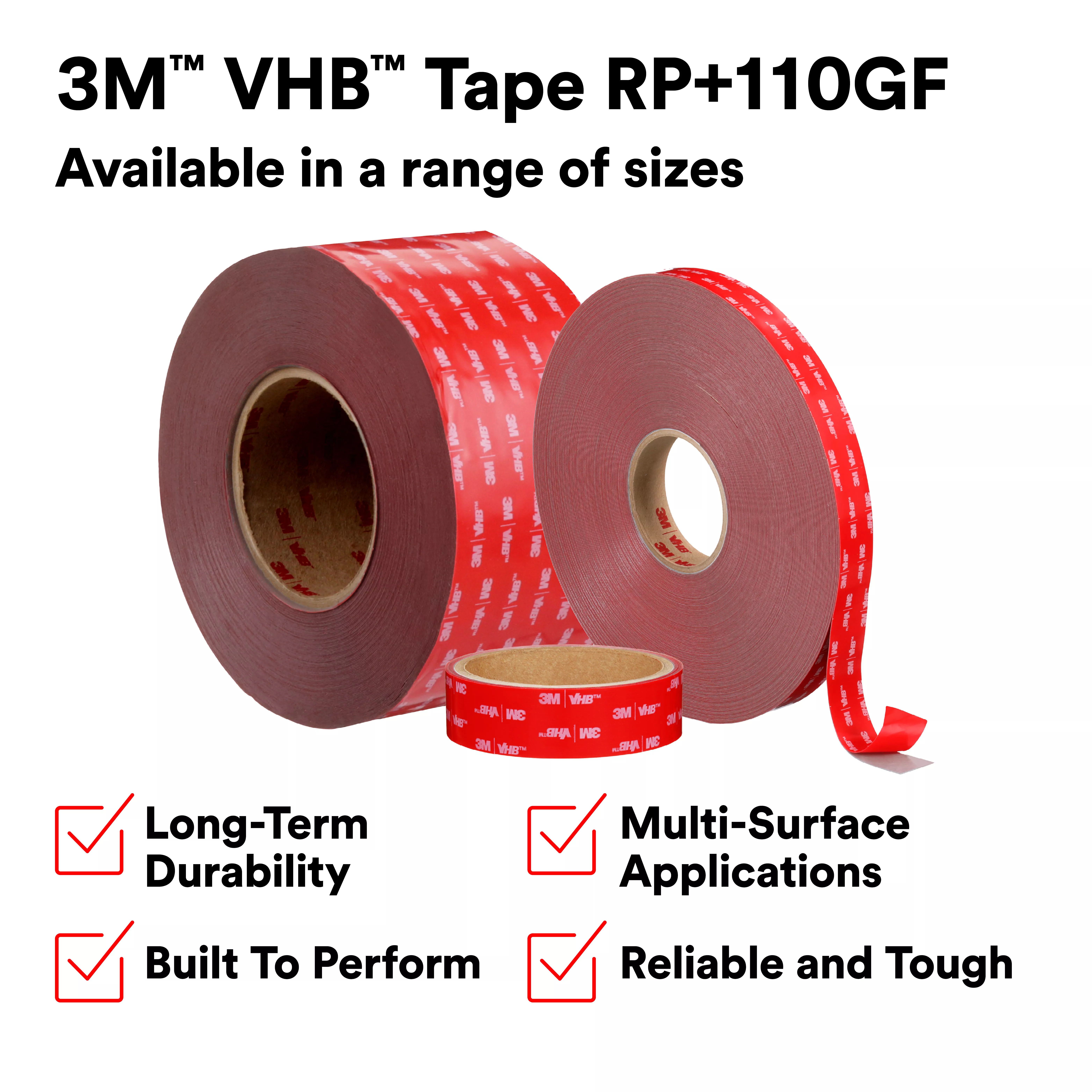 SKU 7100273398 | 3M™ VHB™ Tape RP+110GF