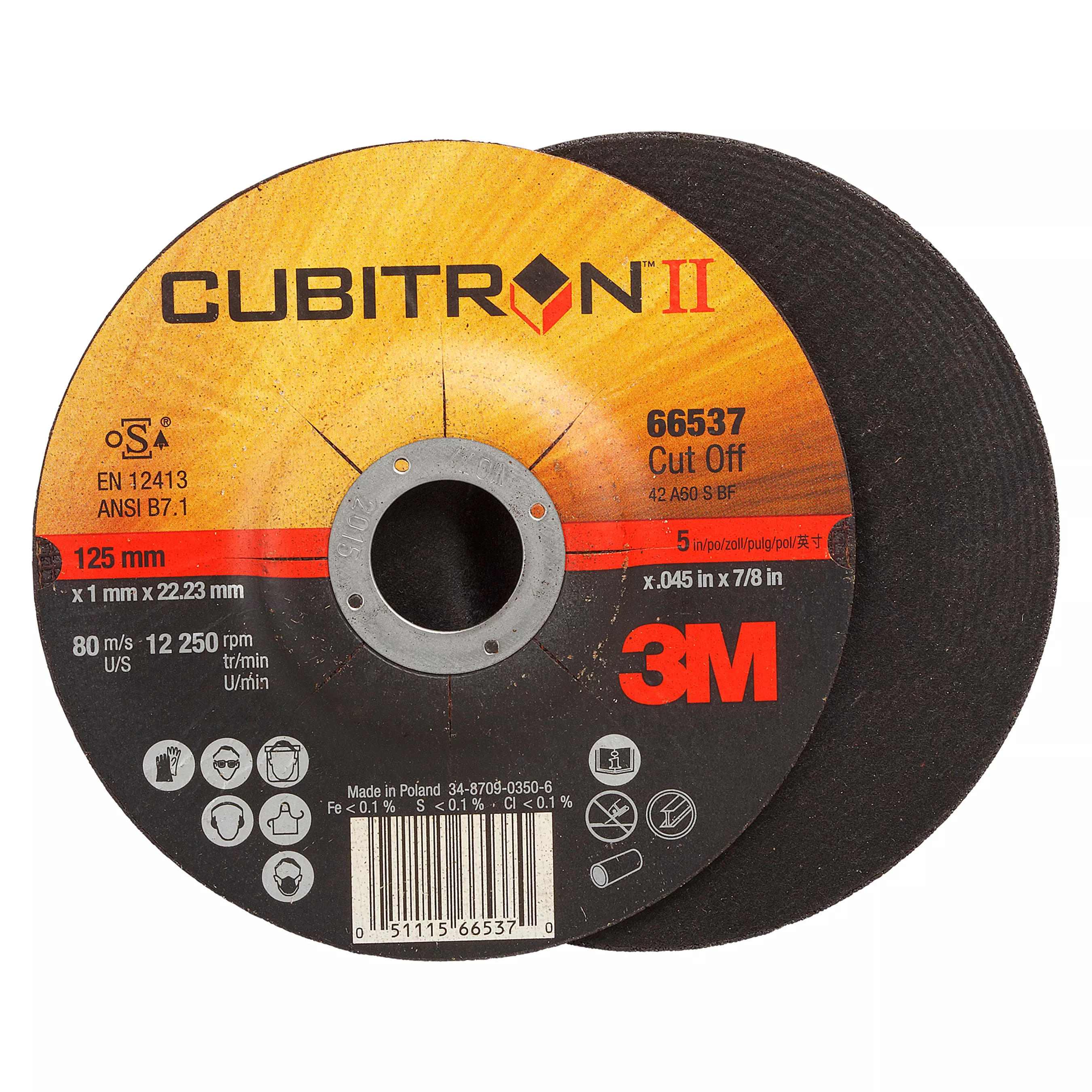 SKU 7100228959 | 3M™ Cubitron™ II Cut-Off Wheel